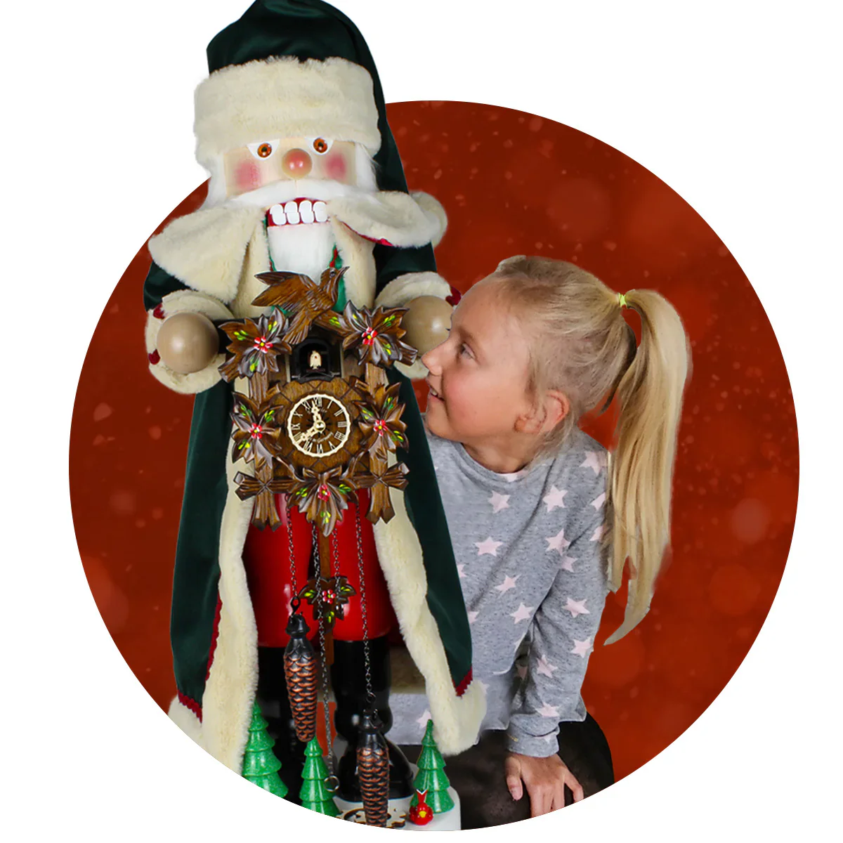 Steinbach Giant Cuckoo Clock Santa Nutcracker, 39" (Limited) - Image 2