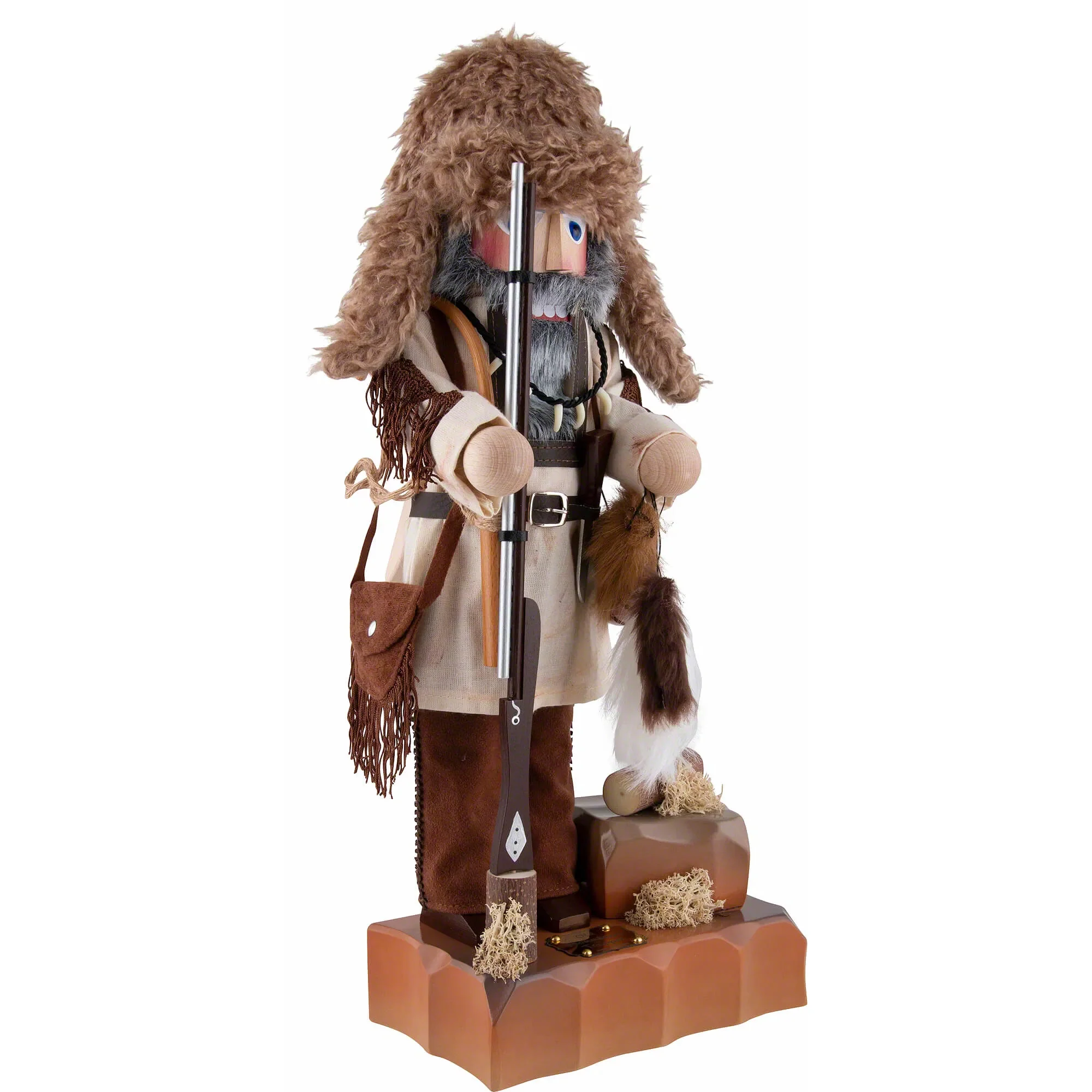 Steinbach Old Mountain Trapper Nutcracker Figurine, 18" - Image 2