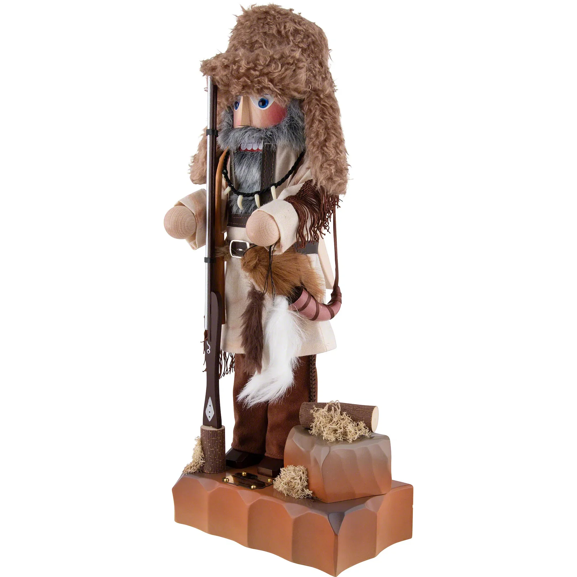 Steinbach Old Mountain Trapper Nutcracker Figurine, 18" - Image 3