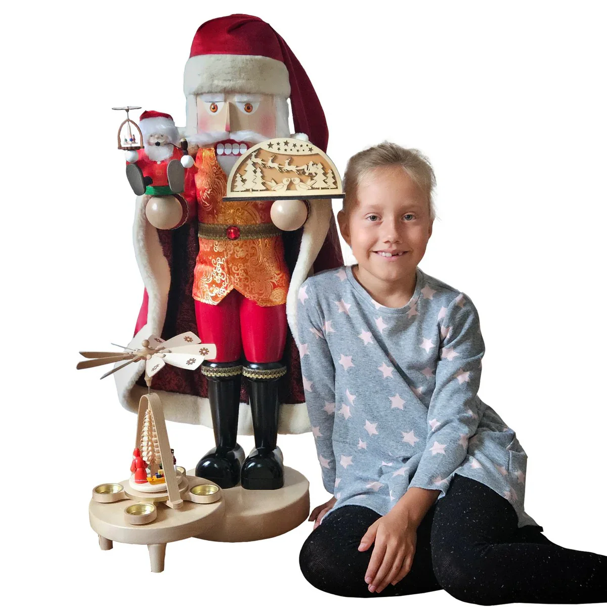 Steinbach Richard Glässer Giant Santa Comes Around Part 1, 39" - Image 2