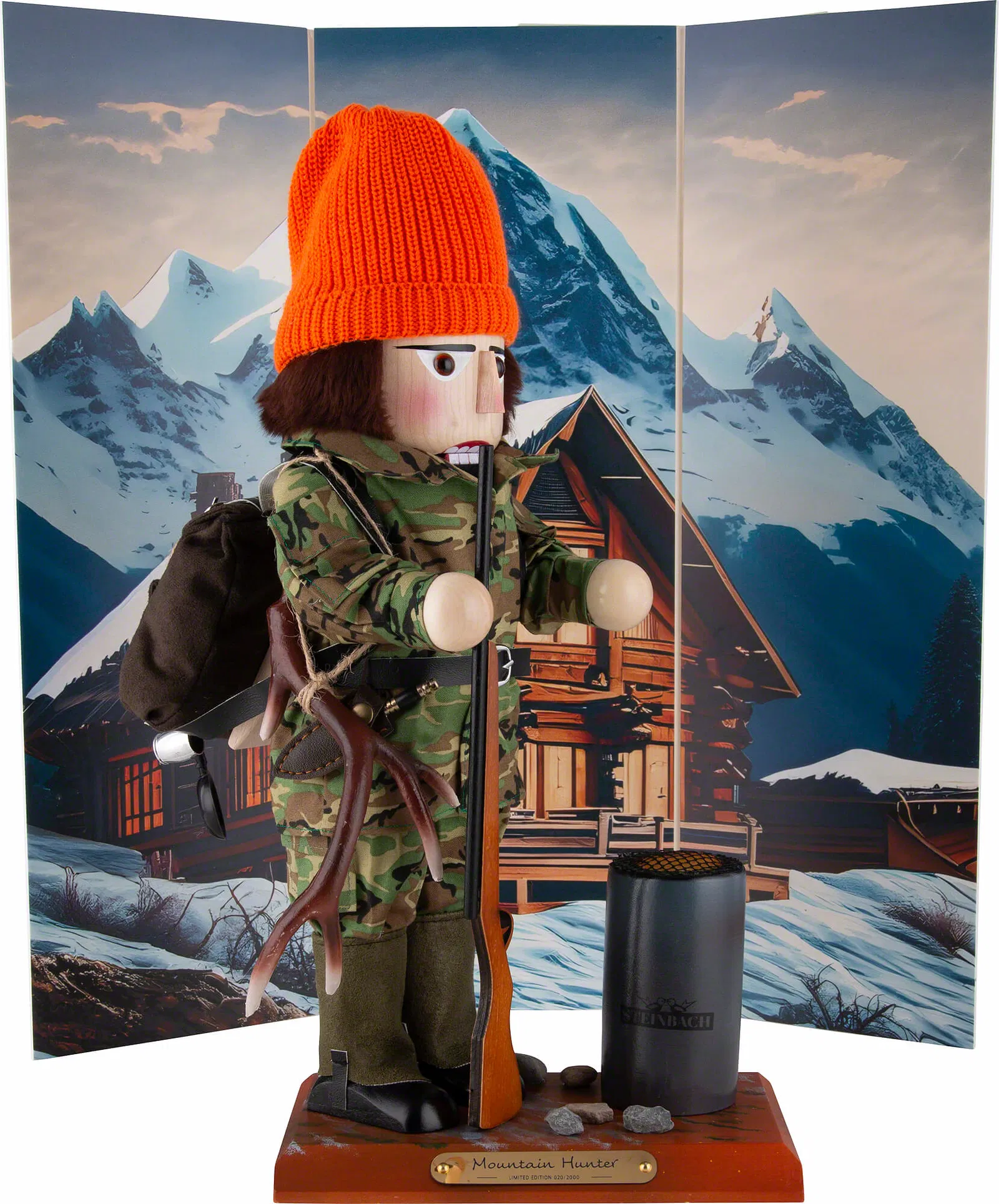 Steinbach Wooden Mountain Hunter Nutcracker Figurine, 18" - Image 3