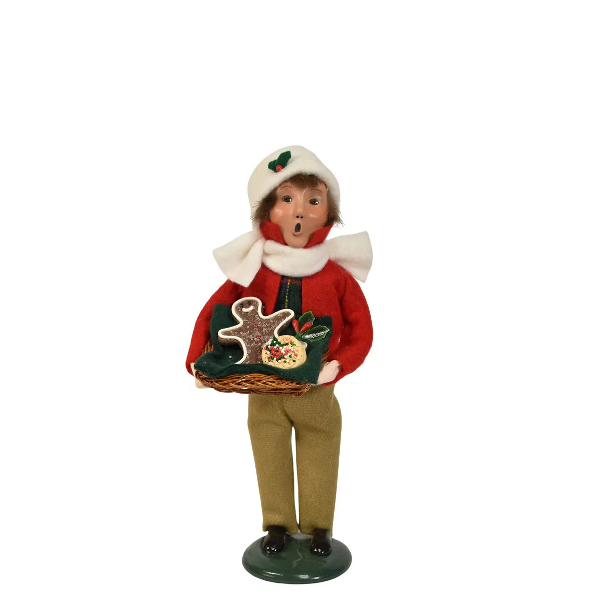 Sweets Family Boy Caroler Figurine, 10"