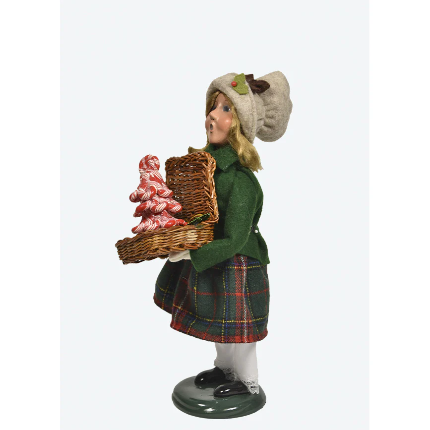 Sweets Family Girl Caroler Figurine, 10" - Image 2
