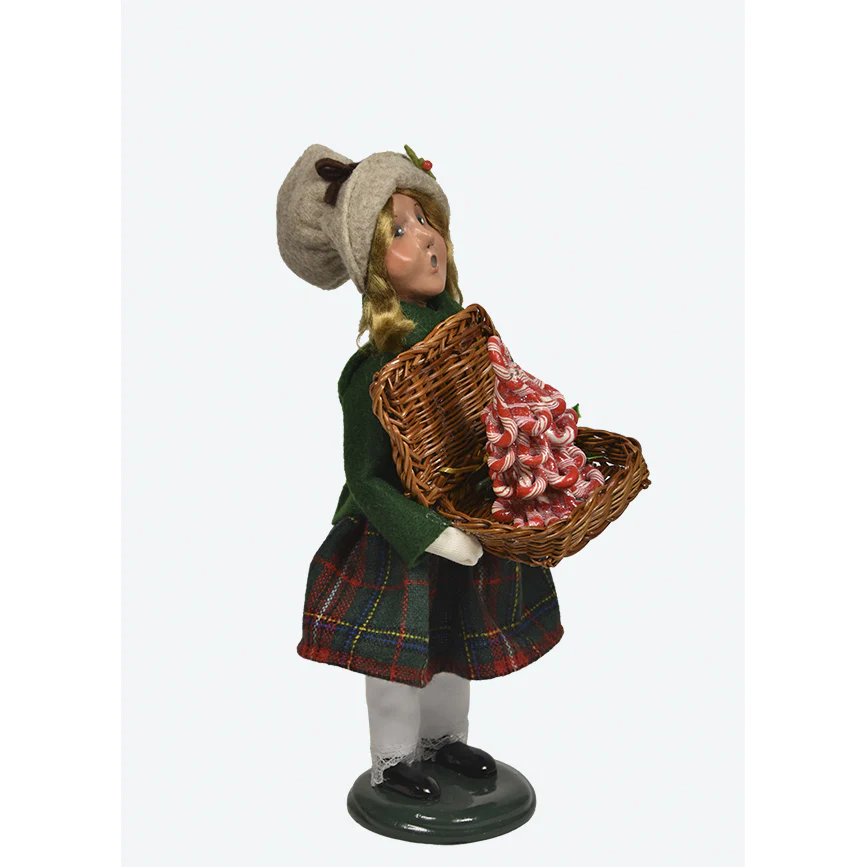 Sweets Family Girl Caroler Figurine, 10" - Image 4