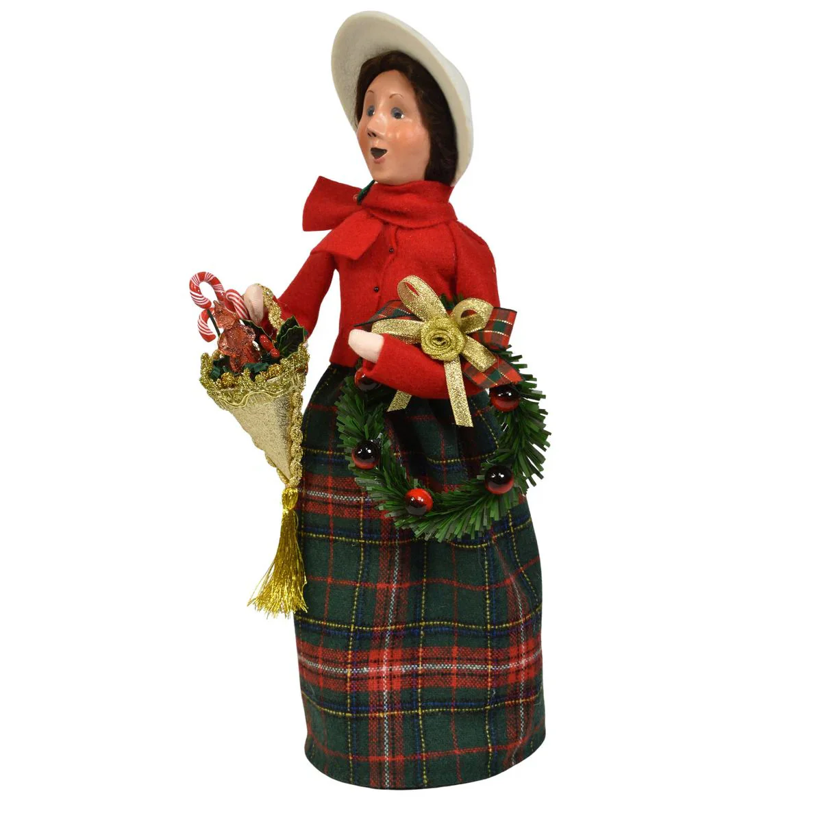 Sweets Family Woman Caroler Figurine, 13" - Image 4