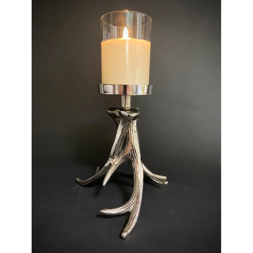 Tangled Antler Candle Holder, 8"