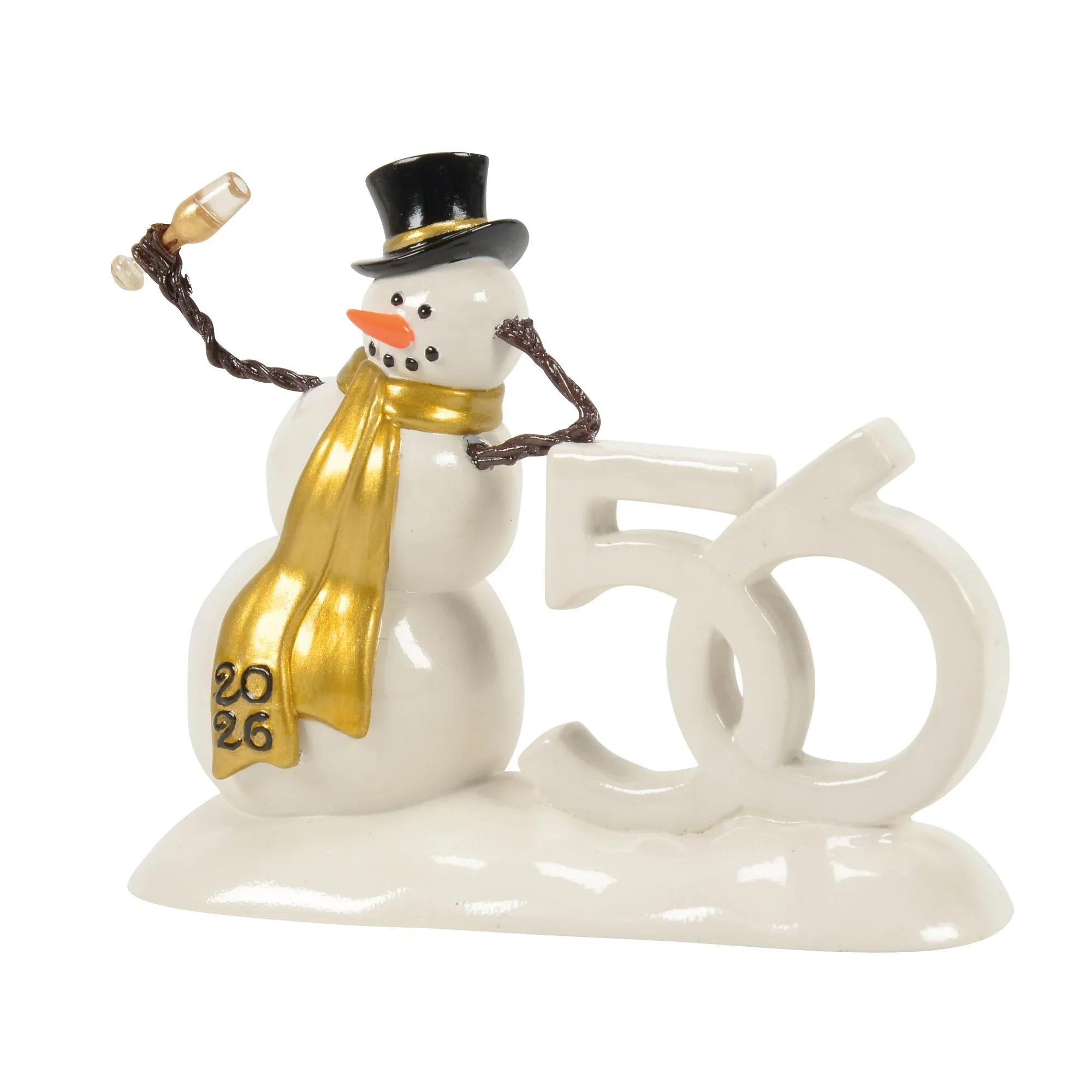 The Original Snow Village - 50th Lucky The Snowman 2026 Figurine, 3.35"