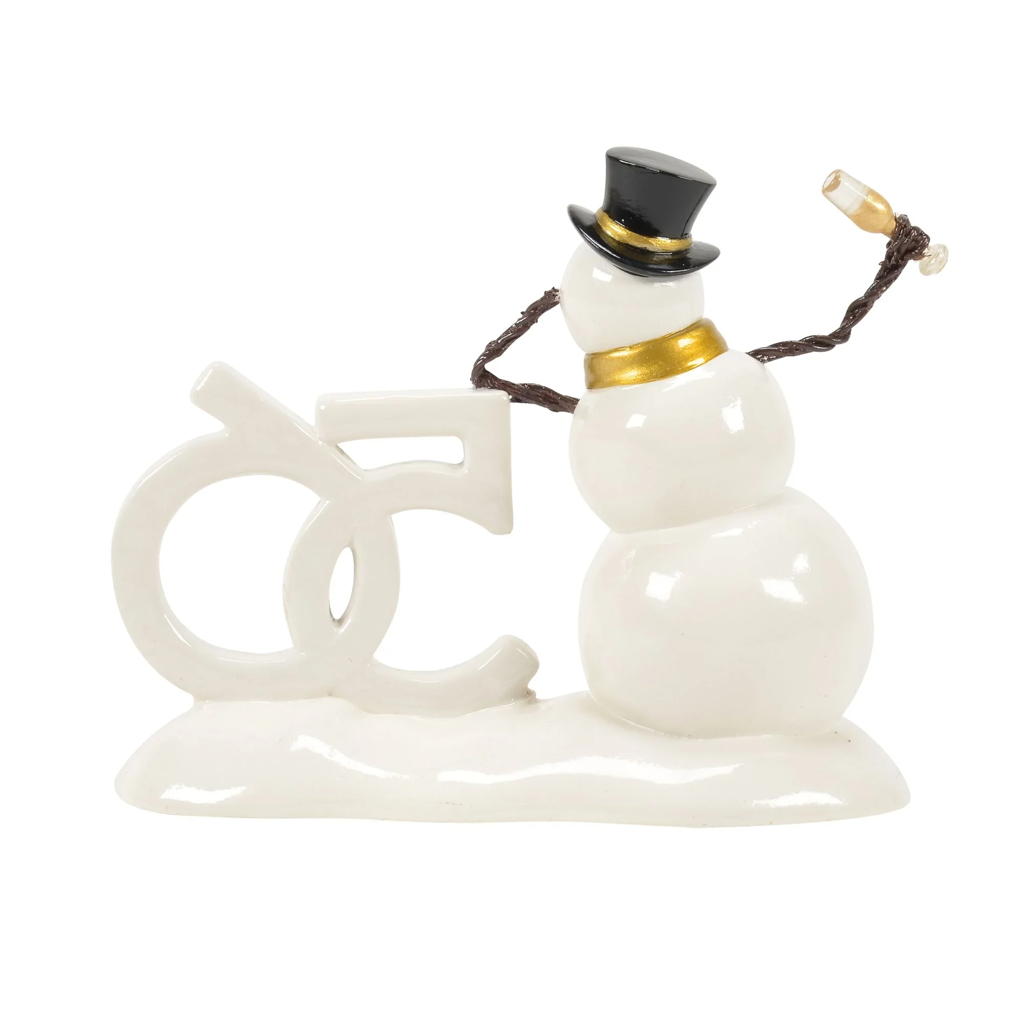 The Original Snow Village - 50th Lucky The Snowman 2026 Figurine, 3.35" - Image 4