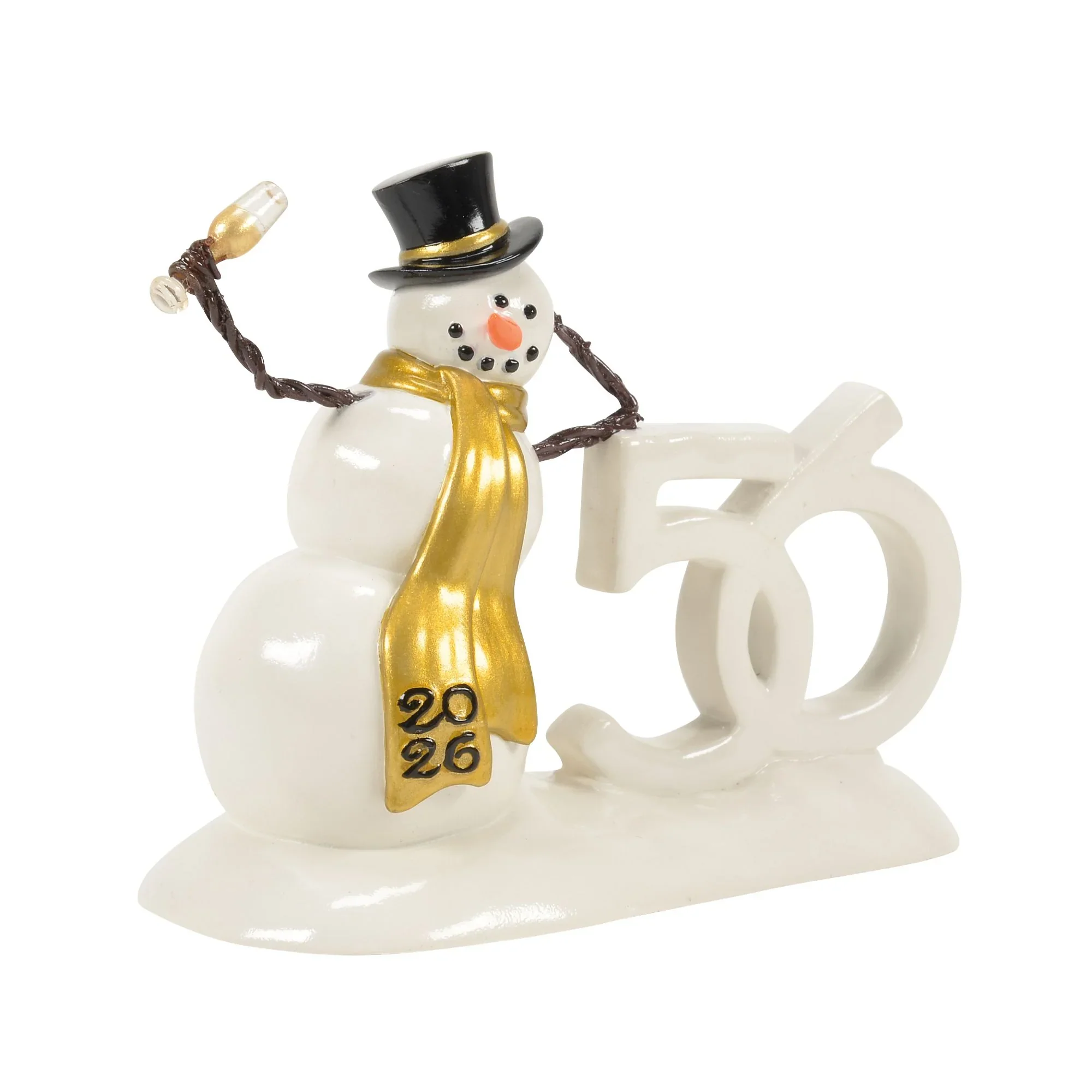 The Original Snow Village - 50th Lucky The Snowman 2026 Figurine, 3.35" - Image 5