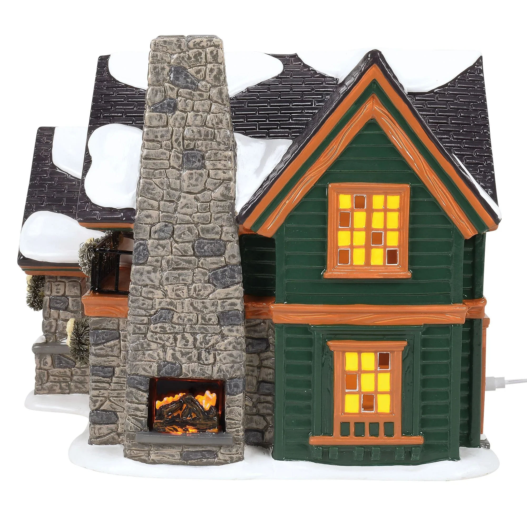 The Original Snow Village - Christmas Lodge Figurine, 7.68" - Image 2