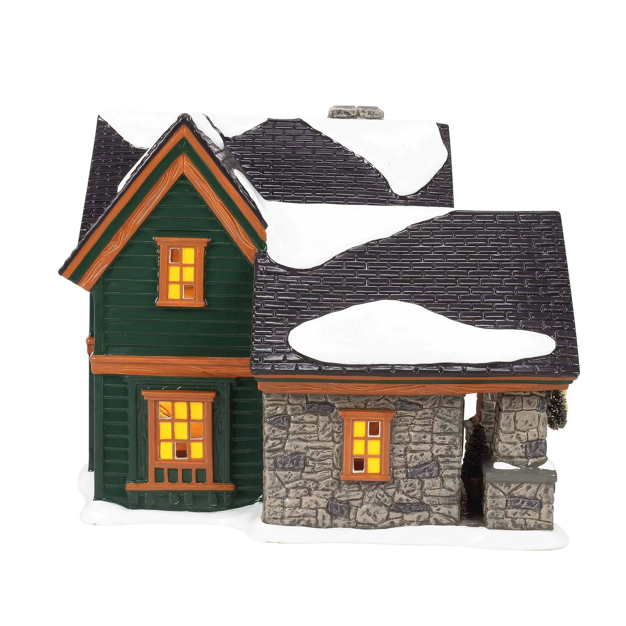 The Original Snow Village - Christmas Lodge Figurine, 7.68" - Image 4