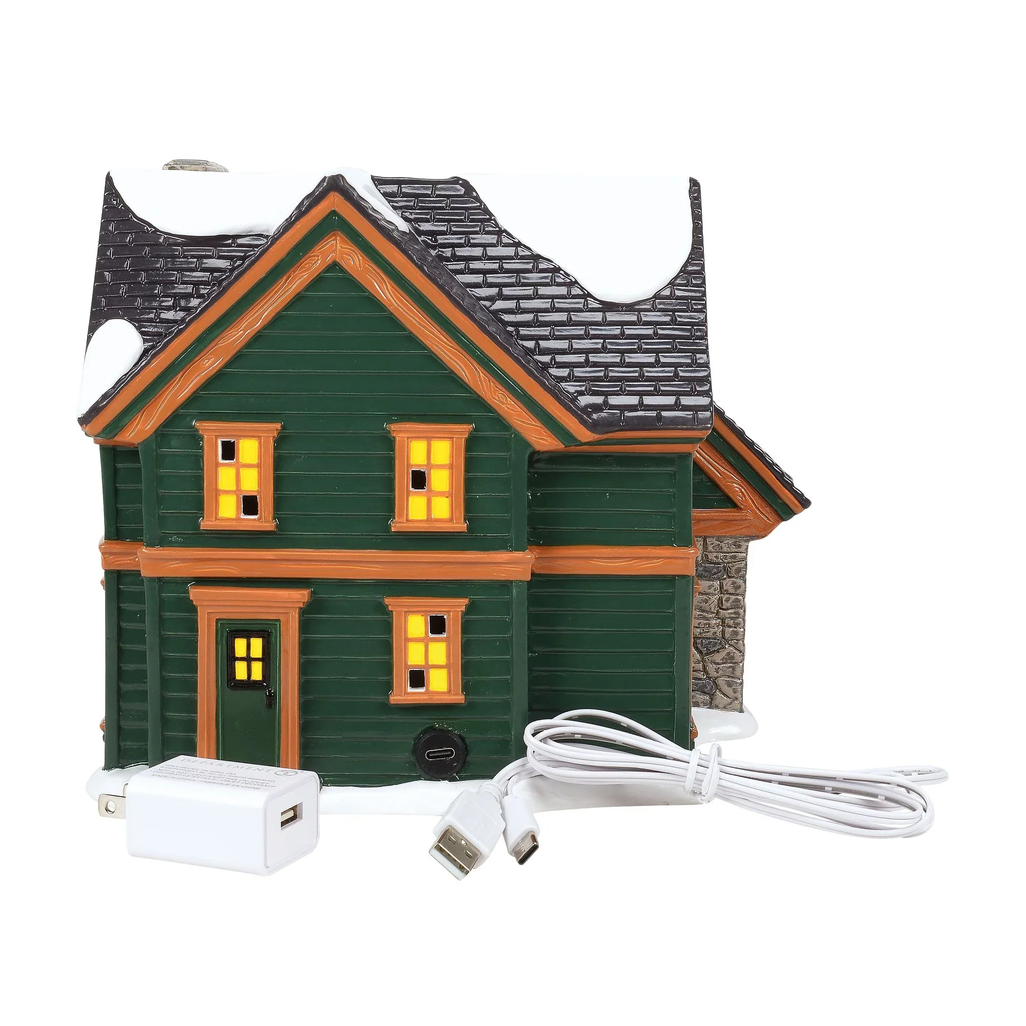 The Original Snow Village - Christmas Lodge Figurine, 7.68" - Image 6