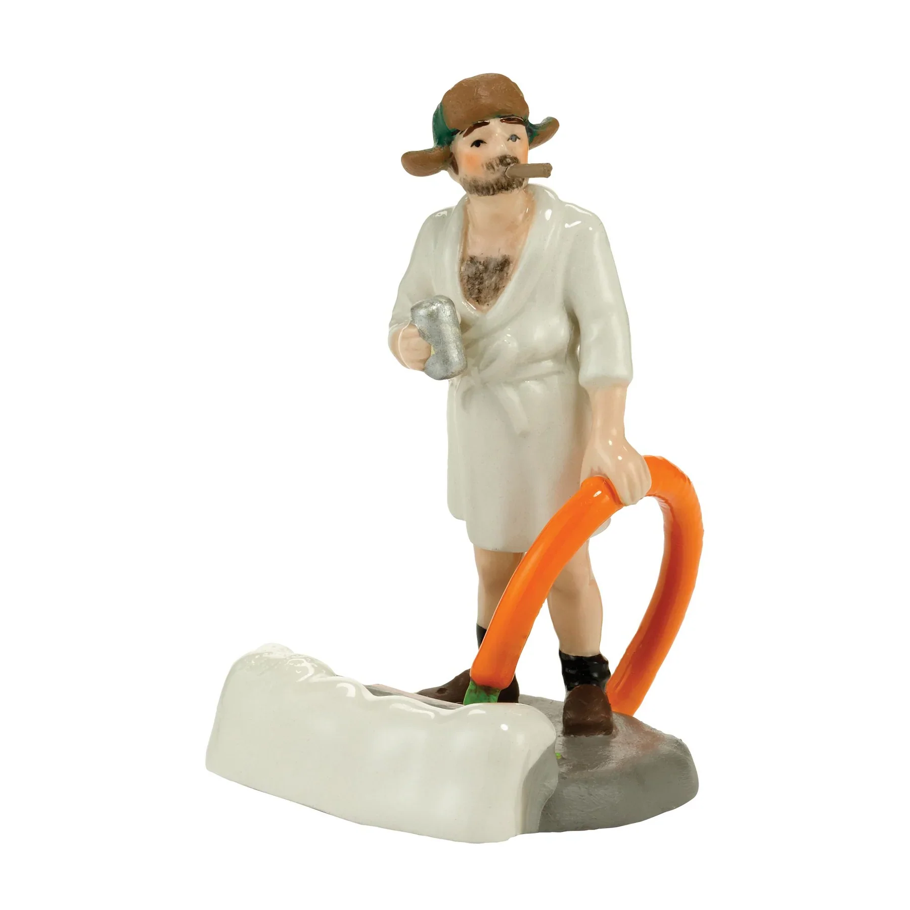 The Original Snow Village - Cousin Eddie In The Morning Figurine
