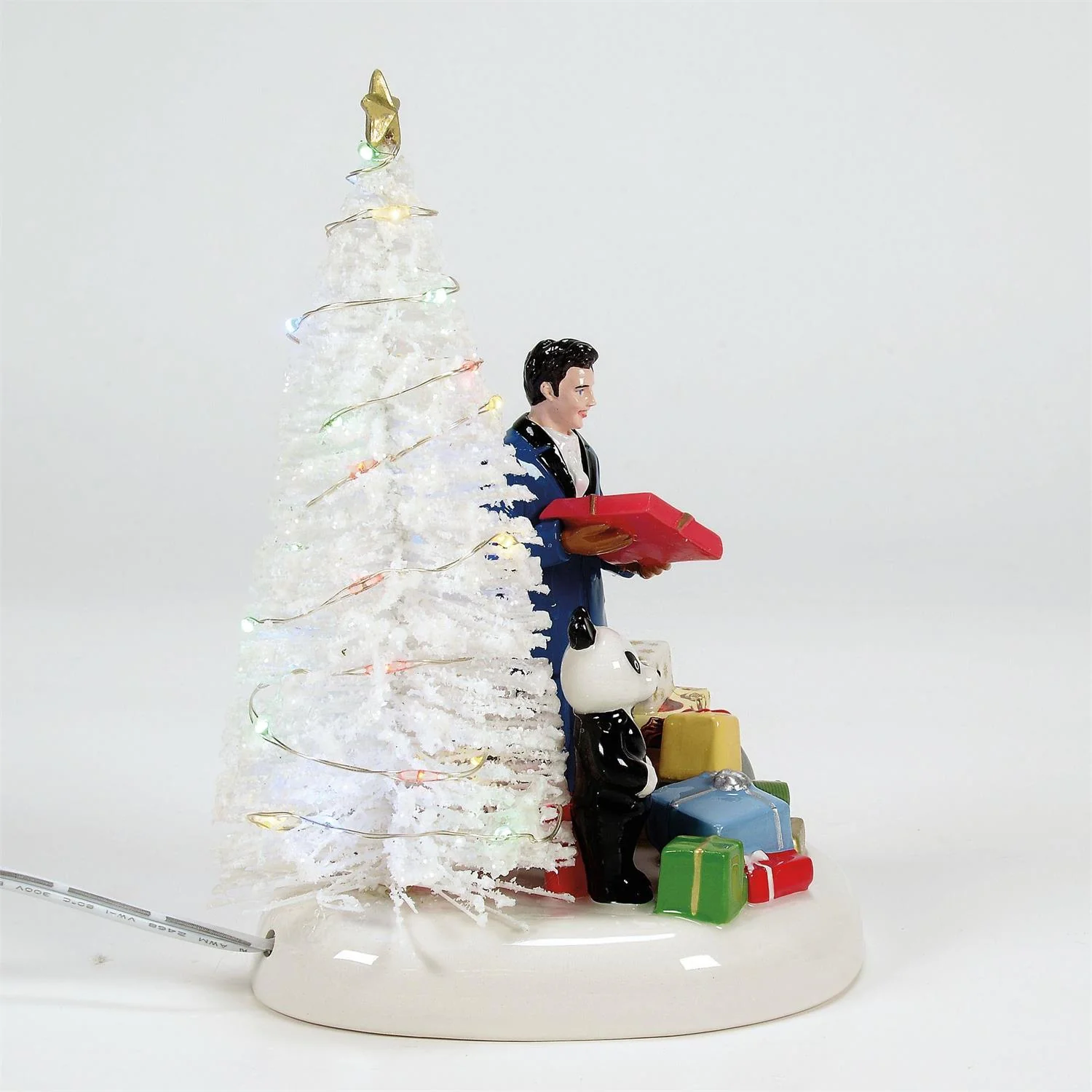 The Original Snow Village - Elvis Passes Out The Gifts Figurine - Image 2