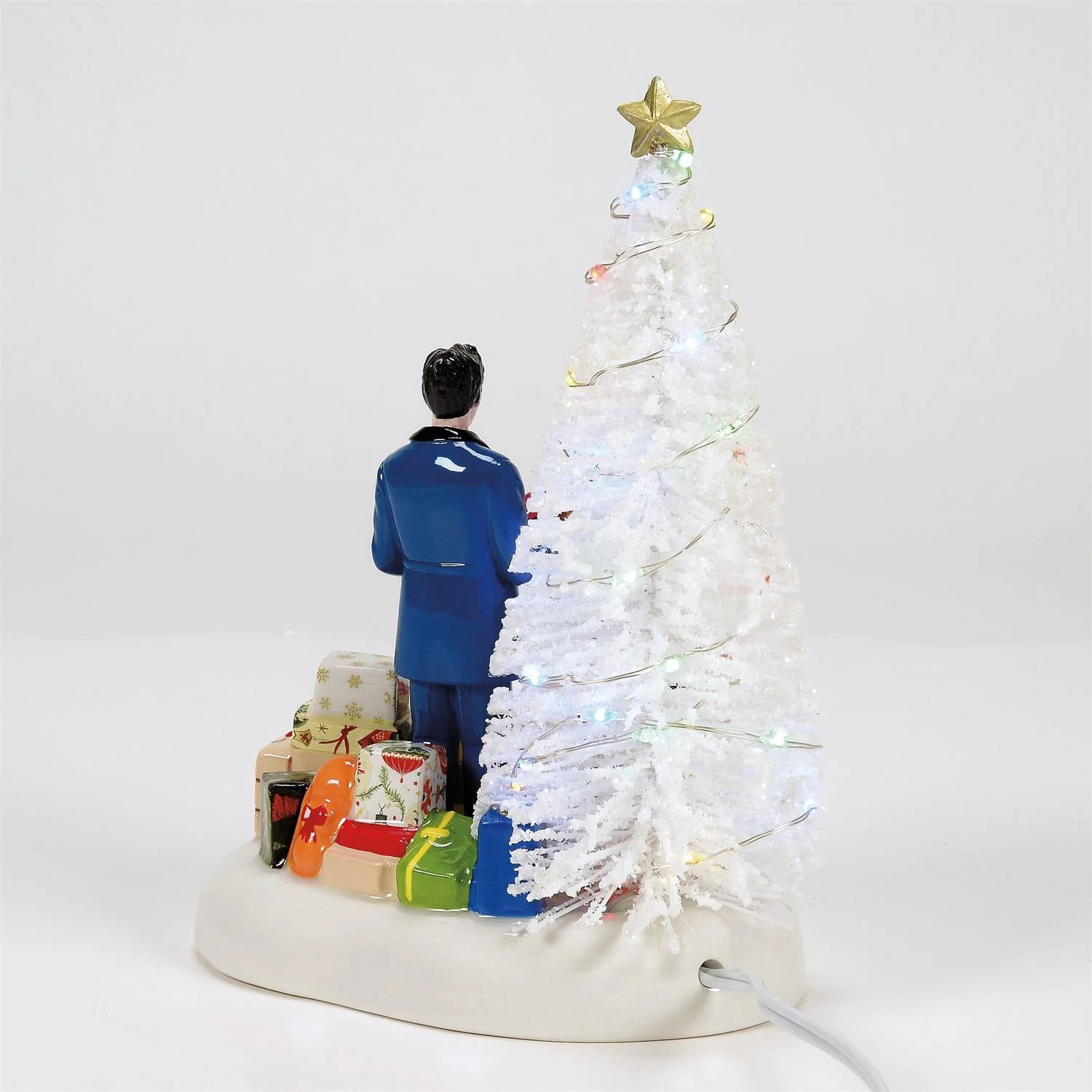 The Original Snow Village - Elvis Passes Out The Gifts Figurine - Image 3