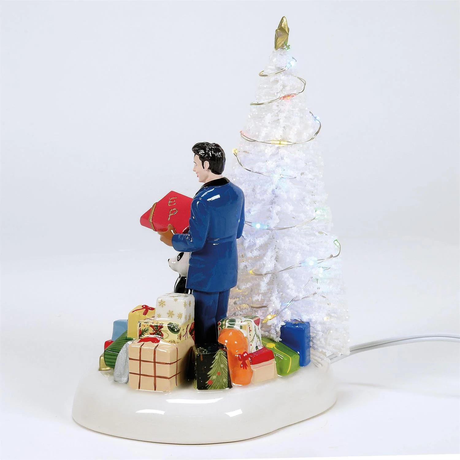 The Original Snow Village - Elvis Passes Out The Gifts Figurine - Image 4