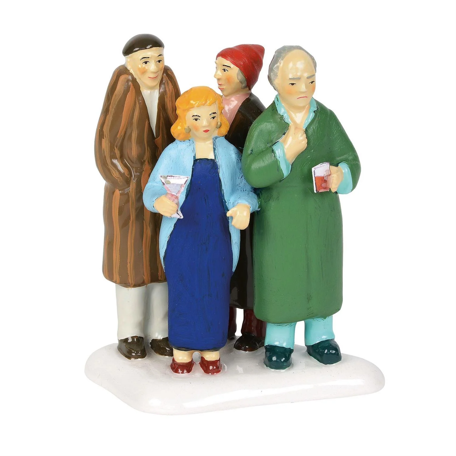 The Original Snow Village - Freezing Our Baguettes Off Figurine