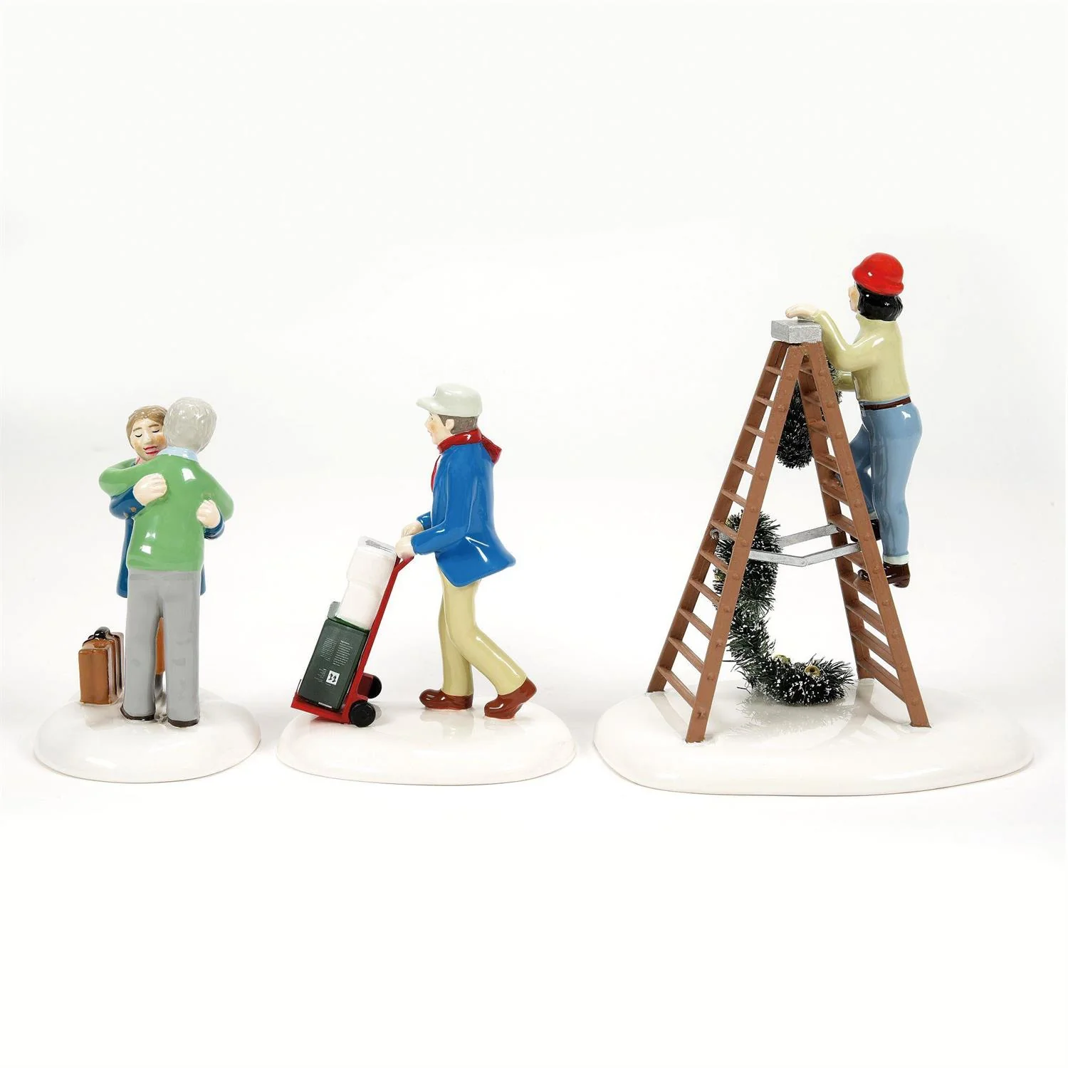 The Original Snow Village - Friends & Neighbors (Set of 3) Figurine - Image 2