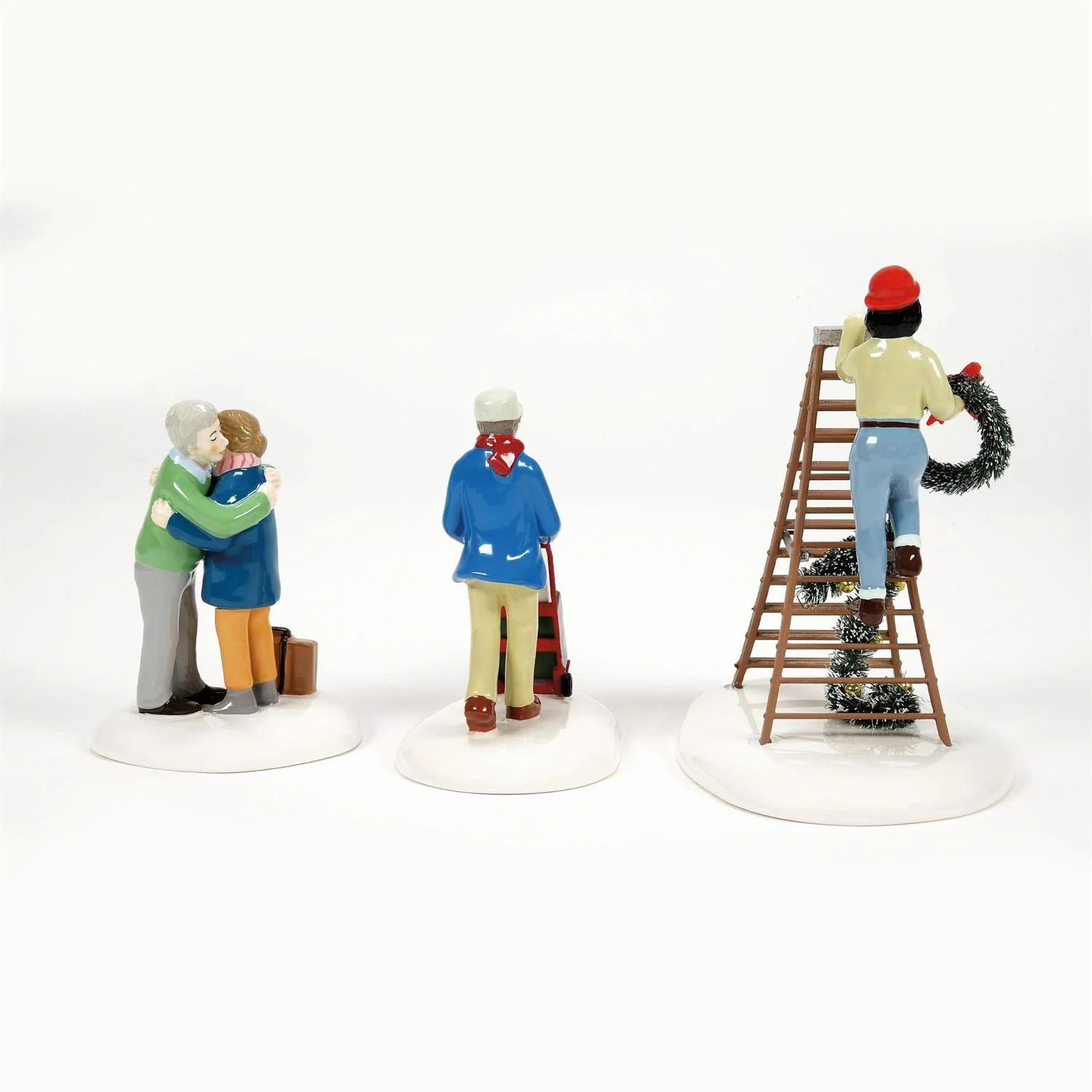 The Original Snow Village - Friends & Neighbors (Set of 3) Figurine - Image 3