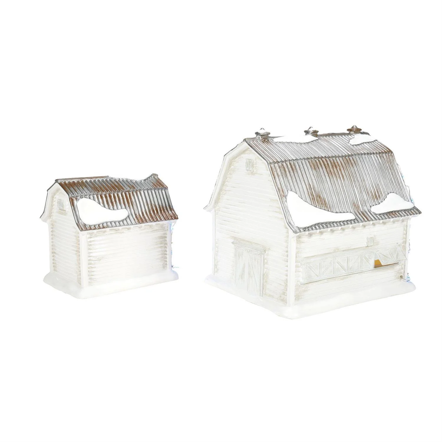 The Original Snow Village - Graceland Stables (Set of 2) Figurine - Image 2