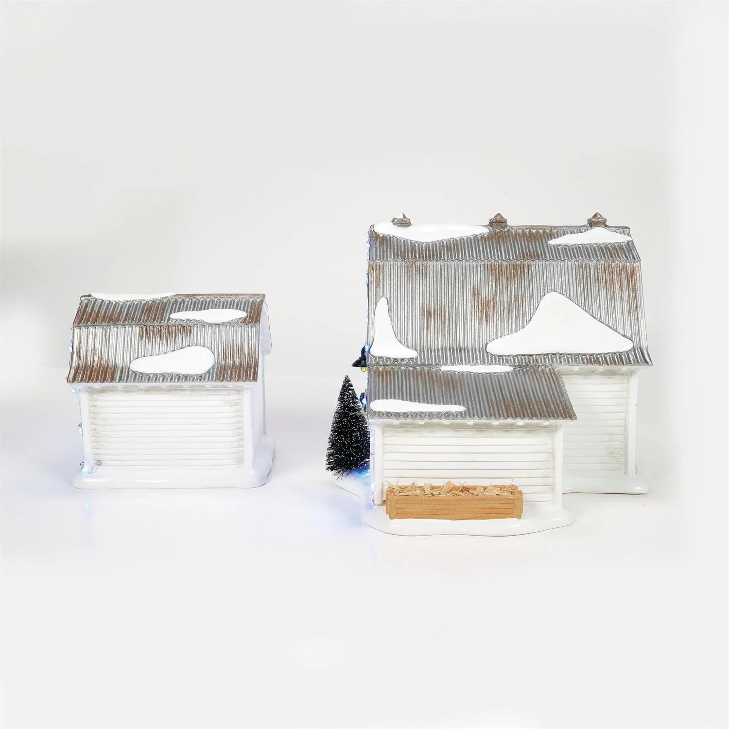 The Original Snow Village - Graceland Stables (Set of 2) Figurine - Image 4