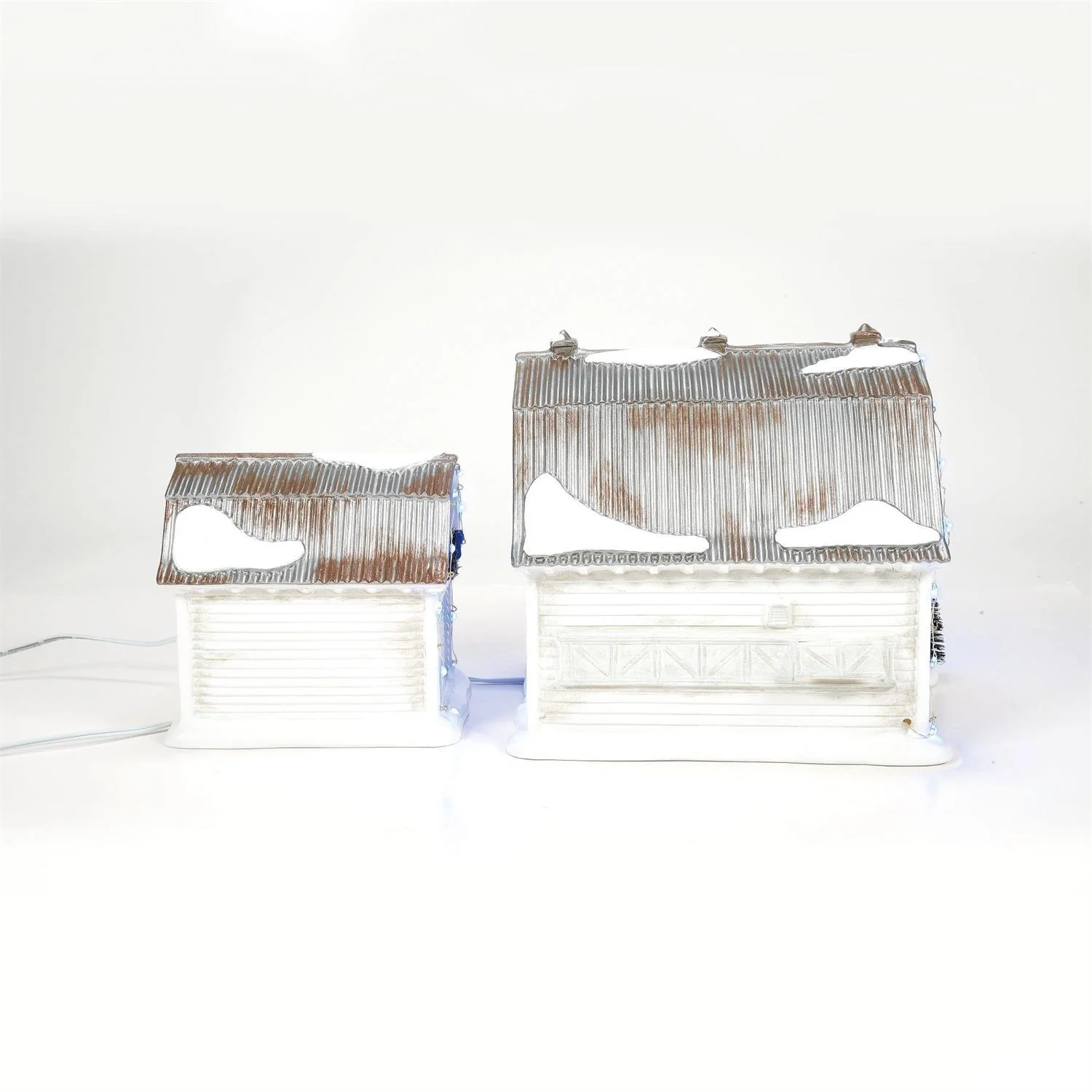 The Original Snow Village - Graceland Stables (Set of 2) Figurine - Image 5