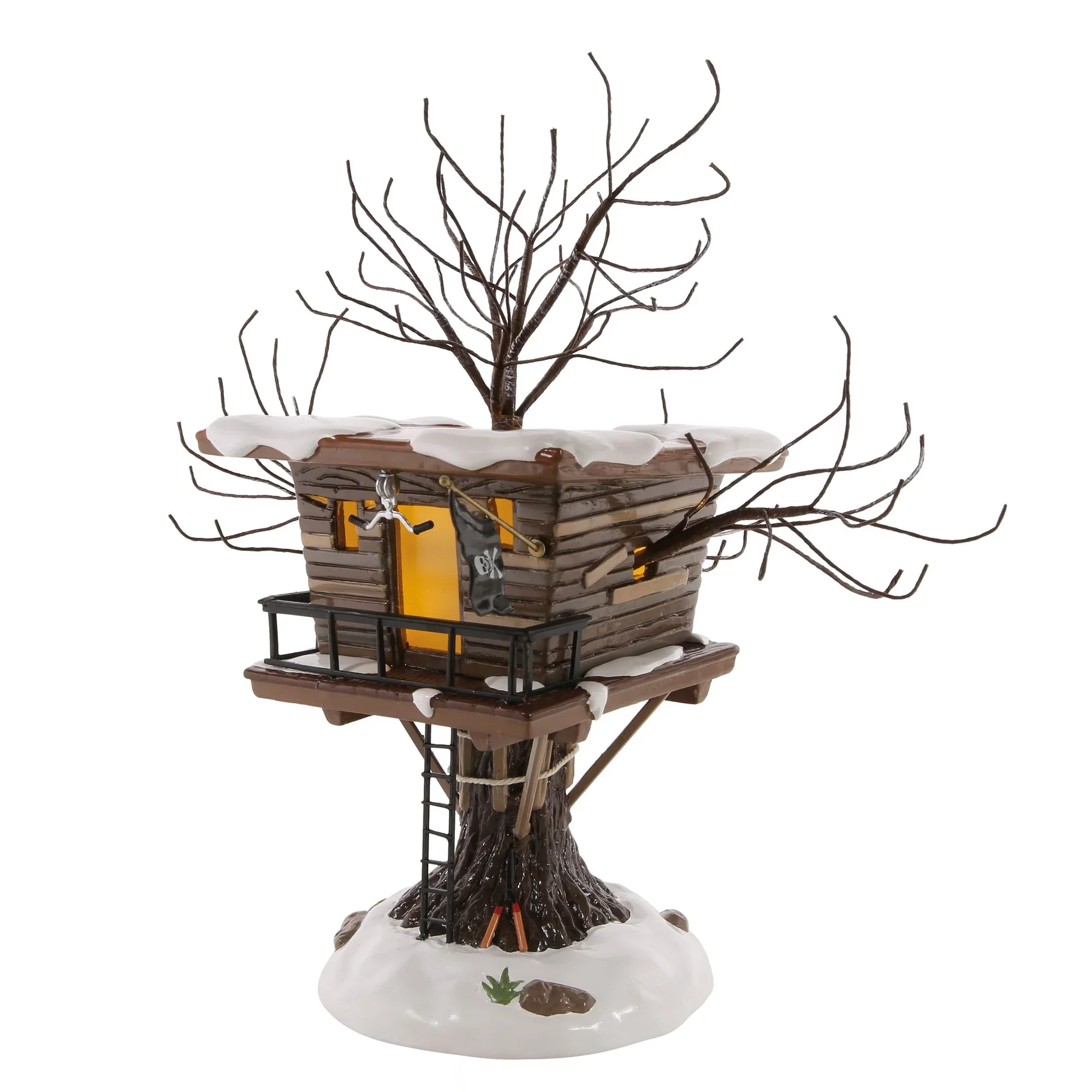 The Original Snow Village - Kevin's Tree House Figurine, 10.43"