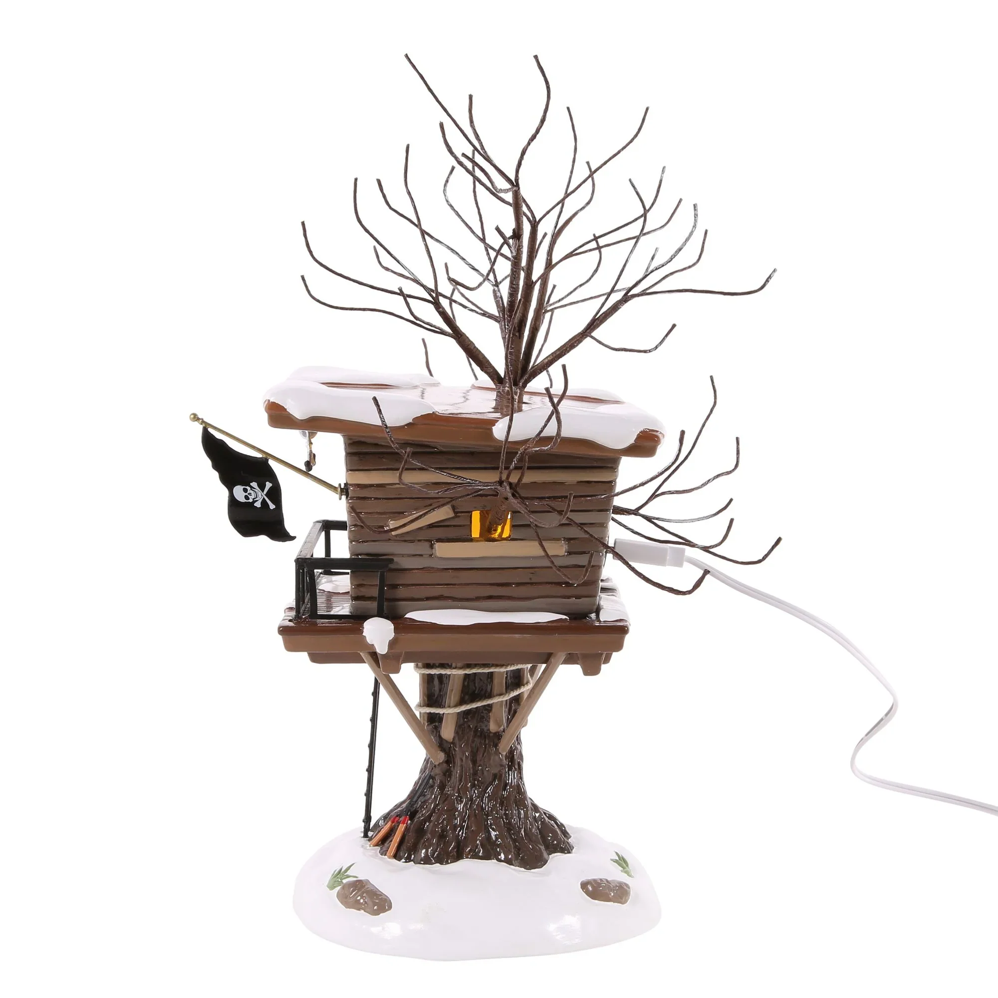 The Original Snow Village - Kevin's Tree House Figurine, 10.43" - Image 3