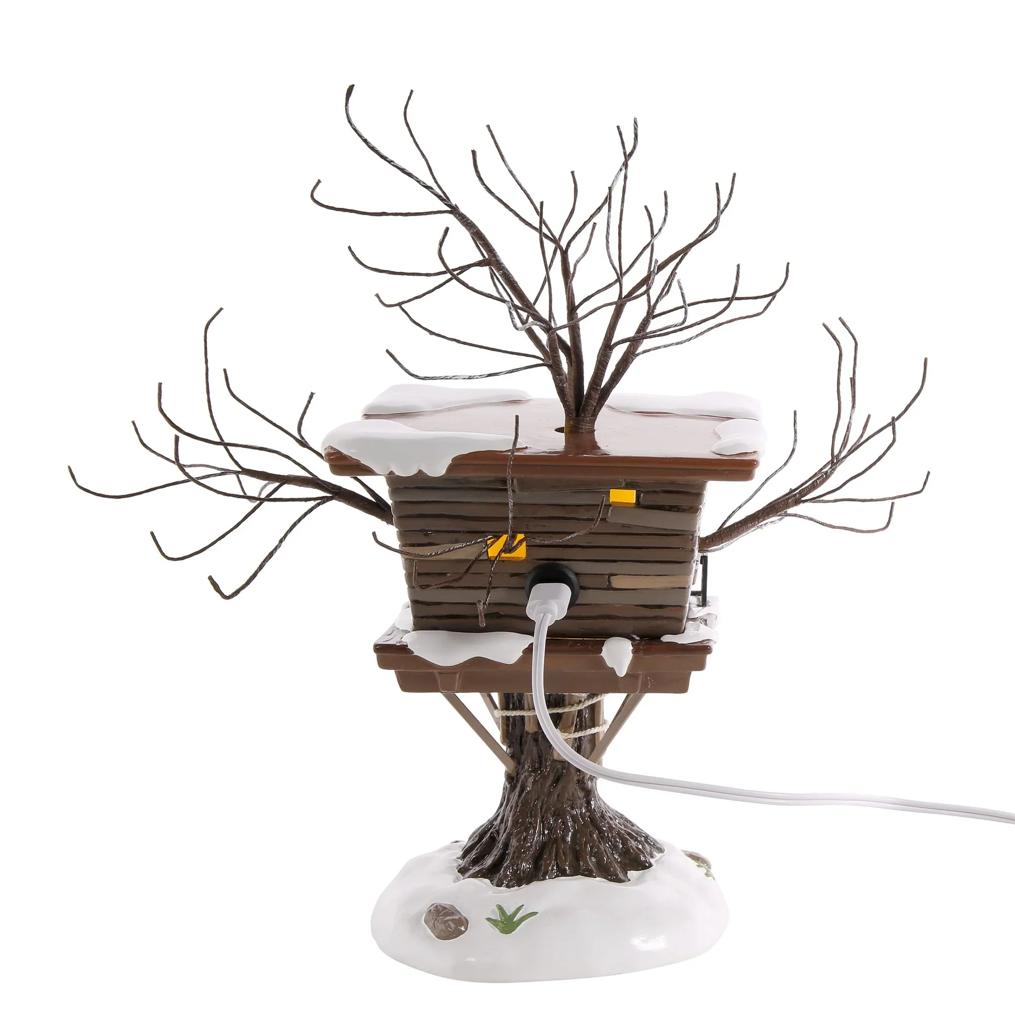 The Original Snow Village - Kevin's Tree House Figurine, 10.43" - Image 4