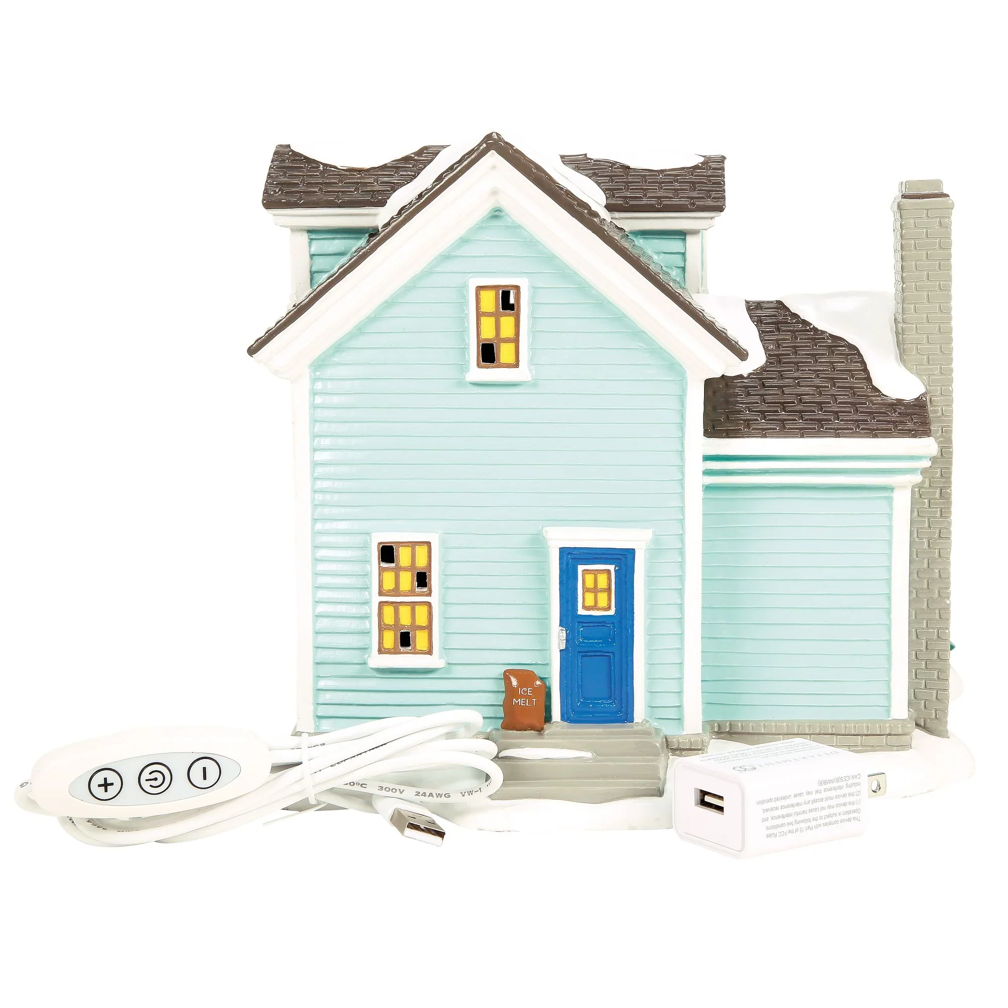 The Original Snow Village - Rudolph House Figurine, 8.07" - Image 5