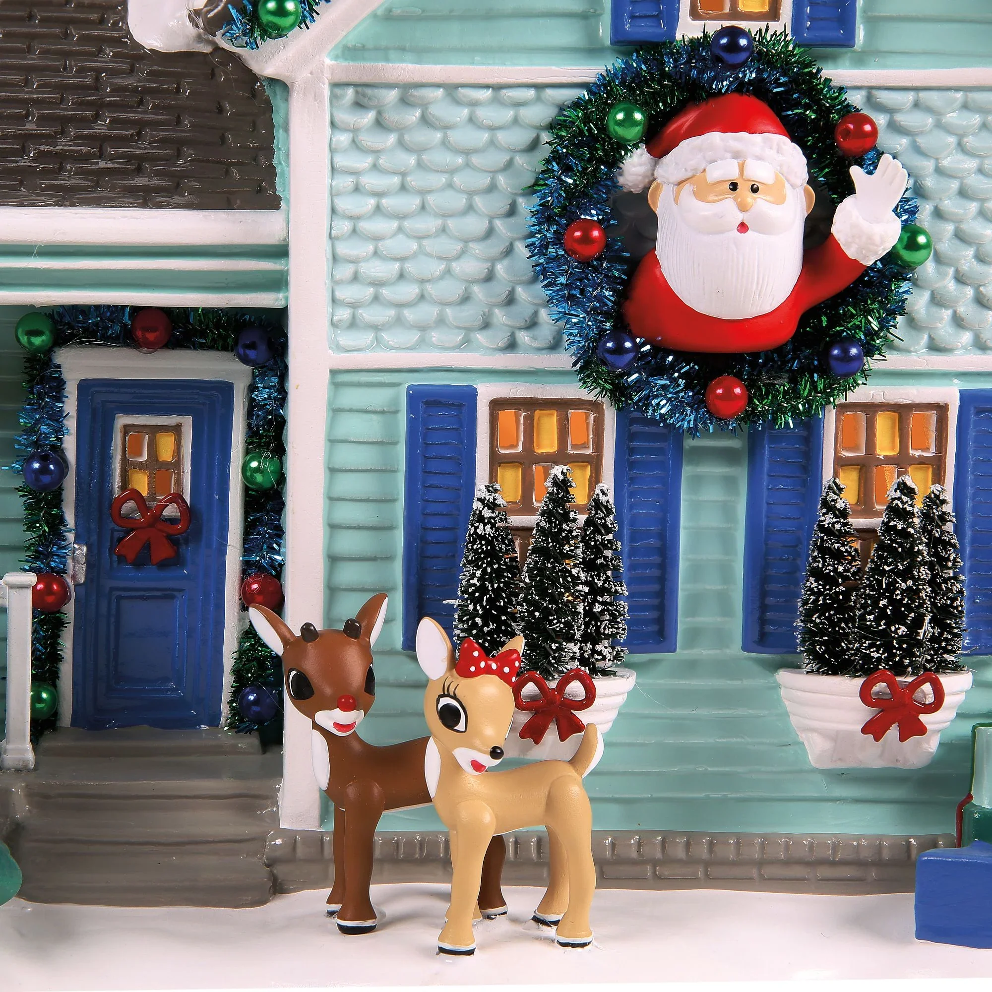 The Original Snow Village - Rudolph House Figurine, 8.07" - Image 6