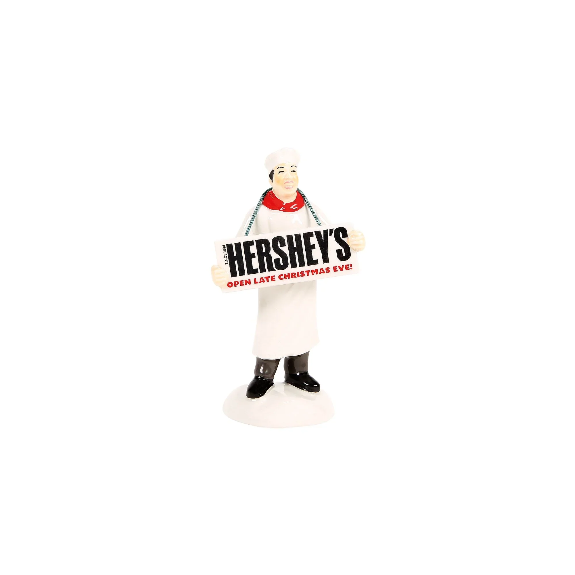 The Original Snow Village - Santa Prefers Hershey's Figurine, 3.58"