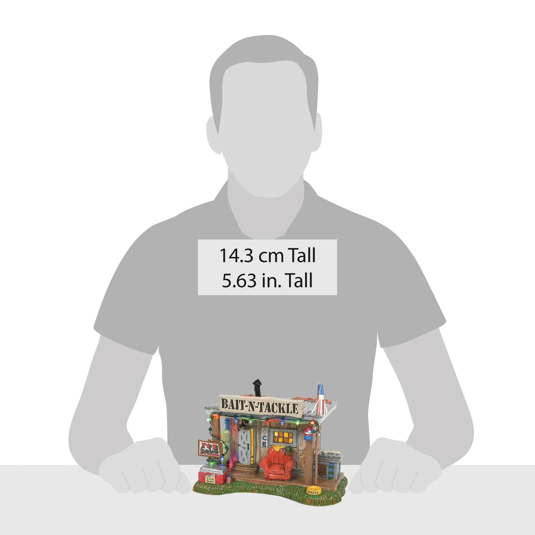 The Original Snow Village - Selling the Bait Shop Figurine - Image 4
