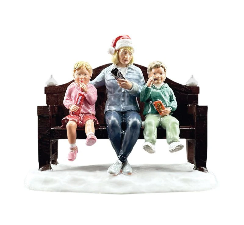 The Original Snow Village - Sharing Makes Life Sweeter Figurine, 2.8"