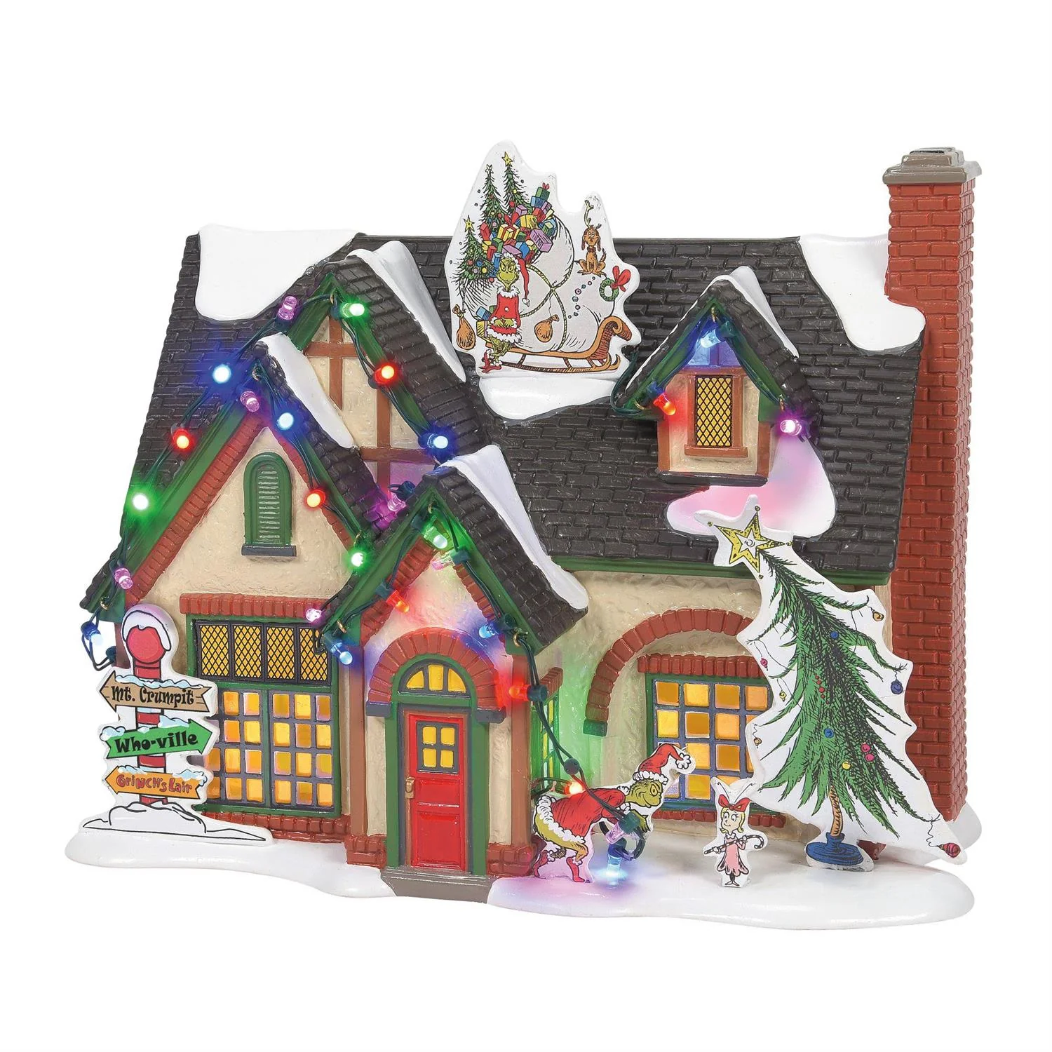 The Original Snow Village - The Grinch House Figurine