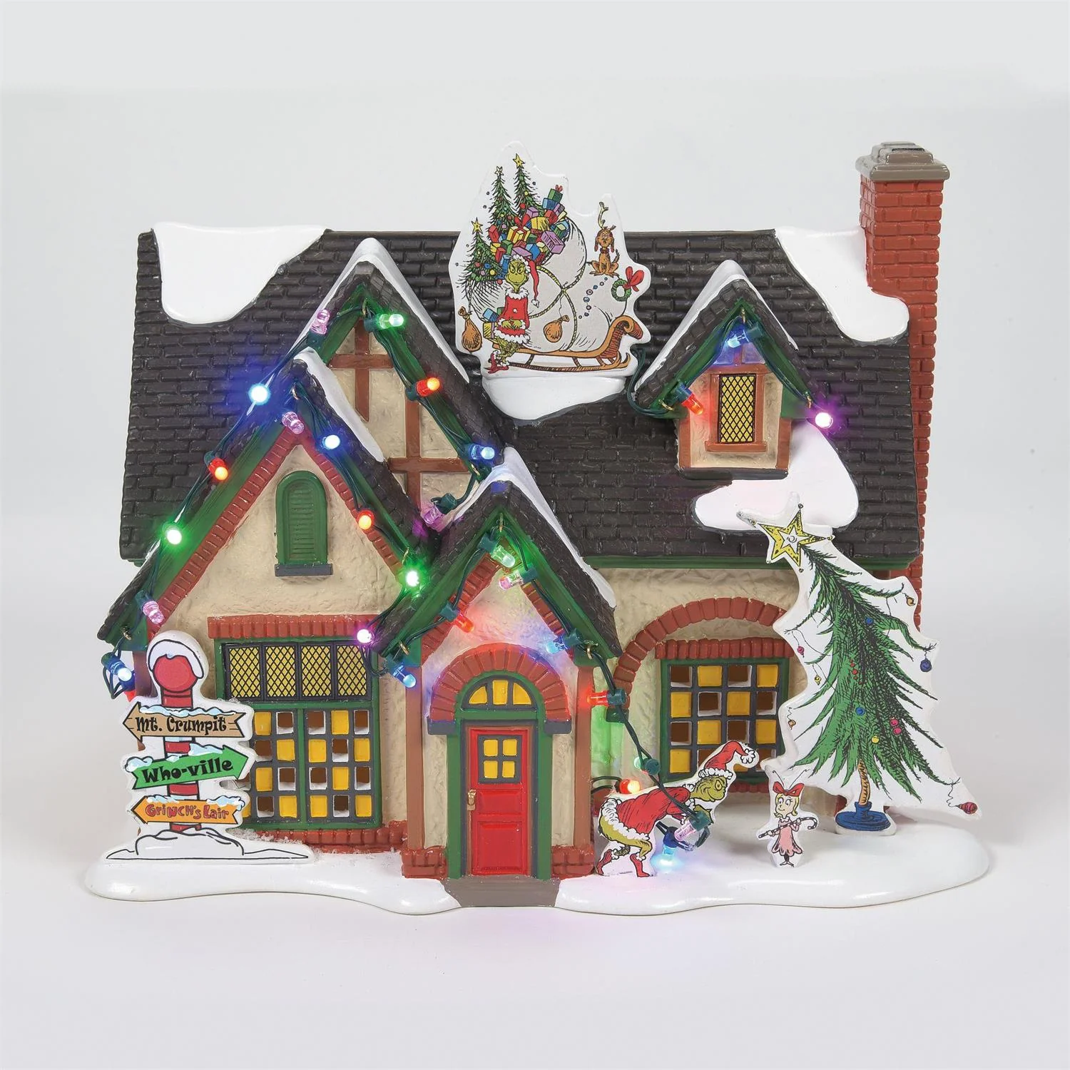 The Original Snow Village - The Grinch House Figurine - Image 3