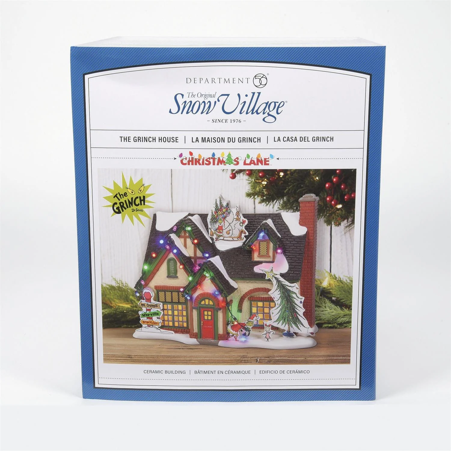 The Original Snow Village - The Grinch House Figurine - Image 7