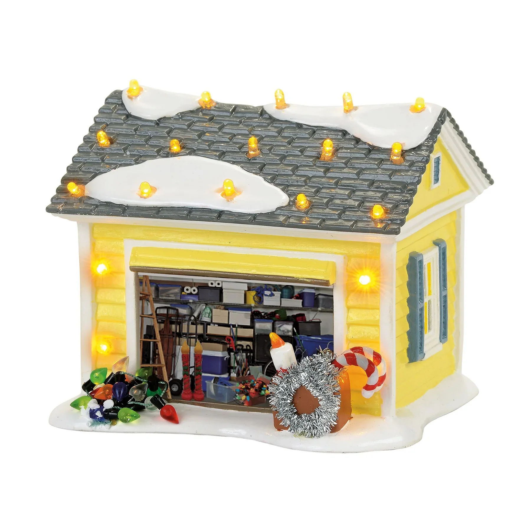 The Original Snow Village - The Griswold Holiday Garage Lighted Figurine
