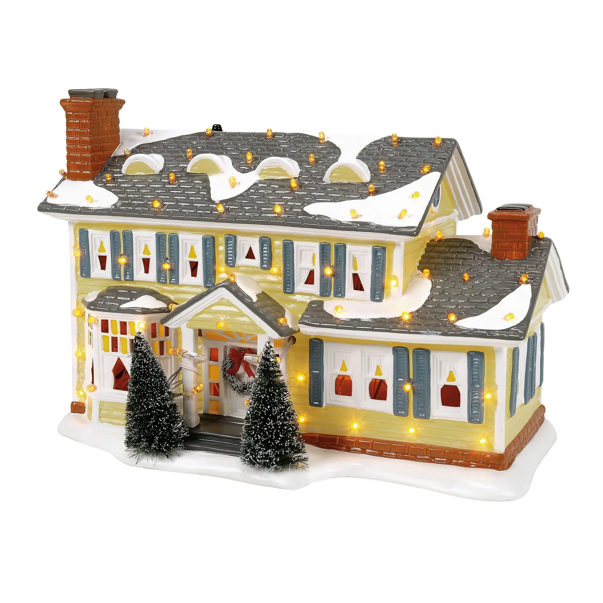 The Originial Snow Village - The Griswold Holiday House Figurine, 7.5"