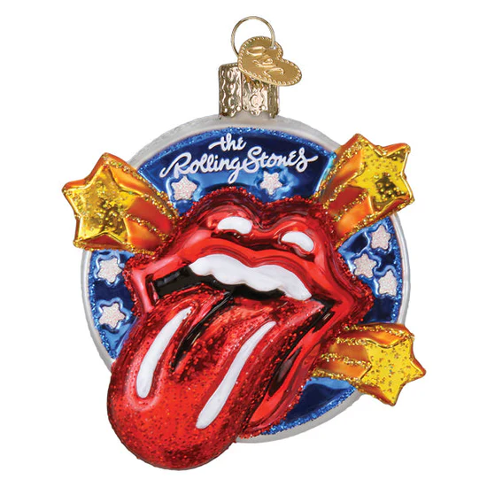 The Rolling Stones Tongue Ornament, 3.25" - Image 2
