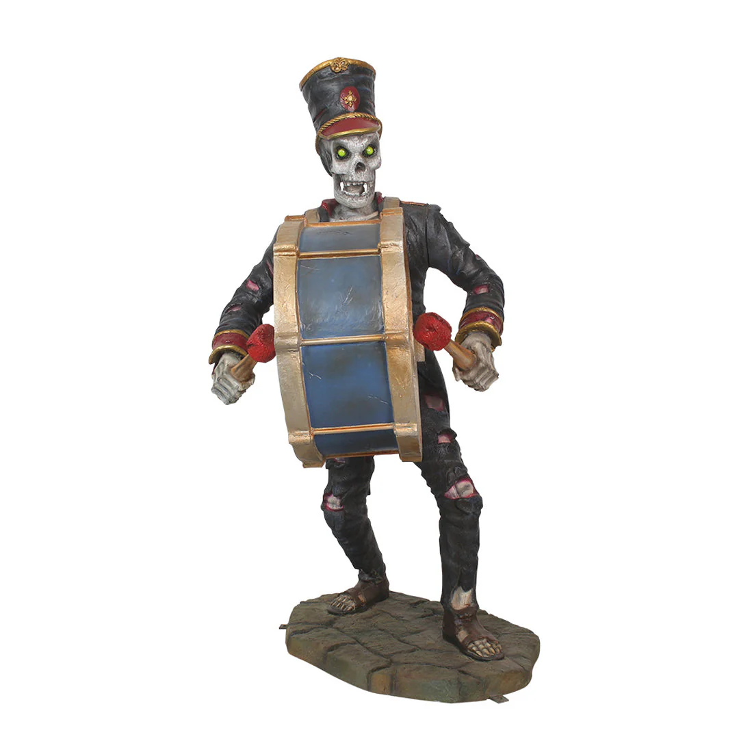 Lifesize Fiberglass The Undead Drummer Figure, 67" - Image 4