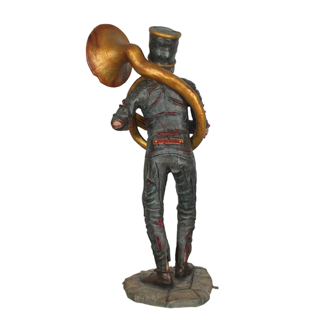 Lifesize Fiberglass The Undead Horn Player Figure, 67" - Image 5