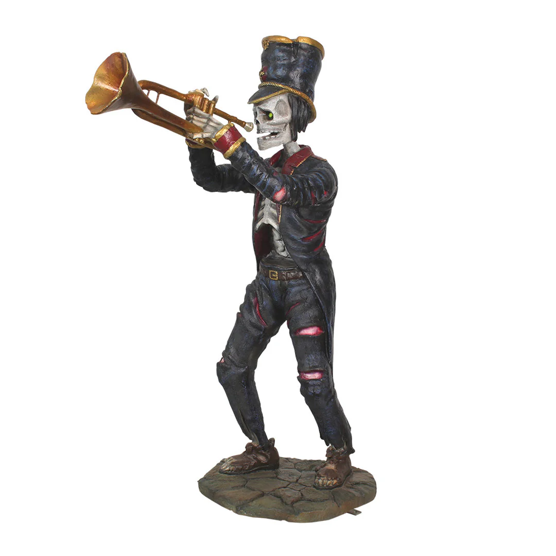 Lifesize Fiberglass The Undead Trumpeter Figure, 67" - Image 3
