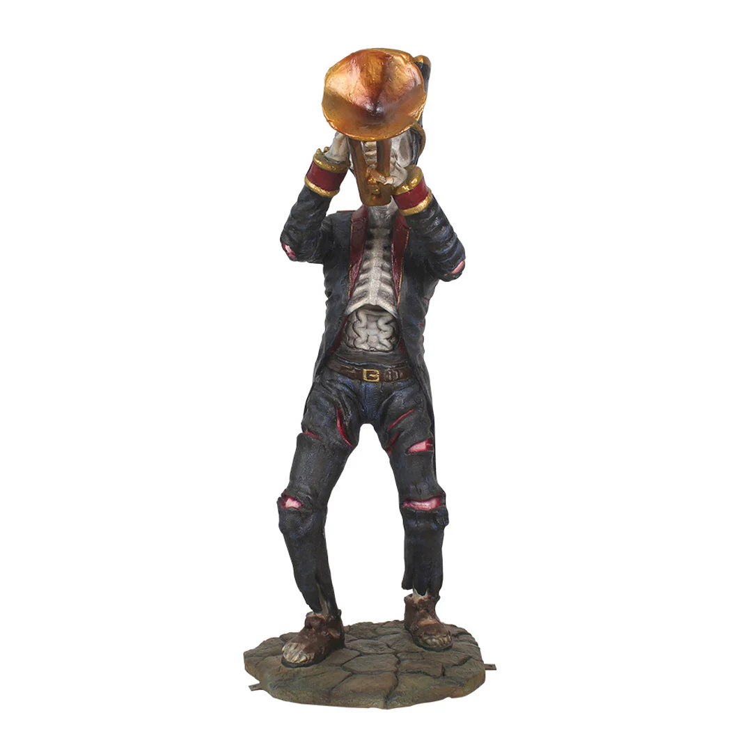 Lifesize Fiberglass The Undead Trumpeter Figure, 67" - Image 4
