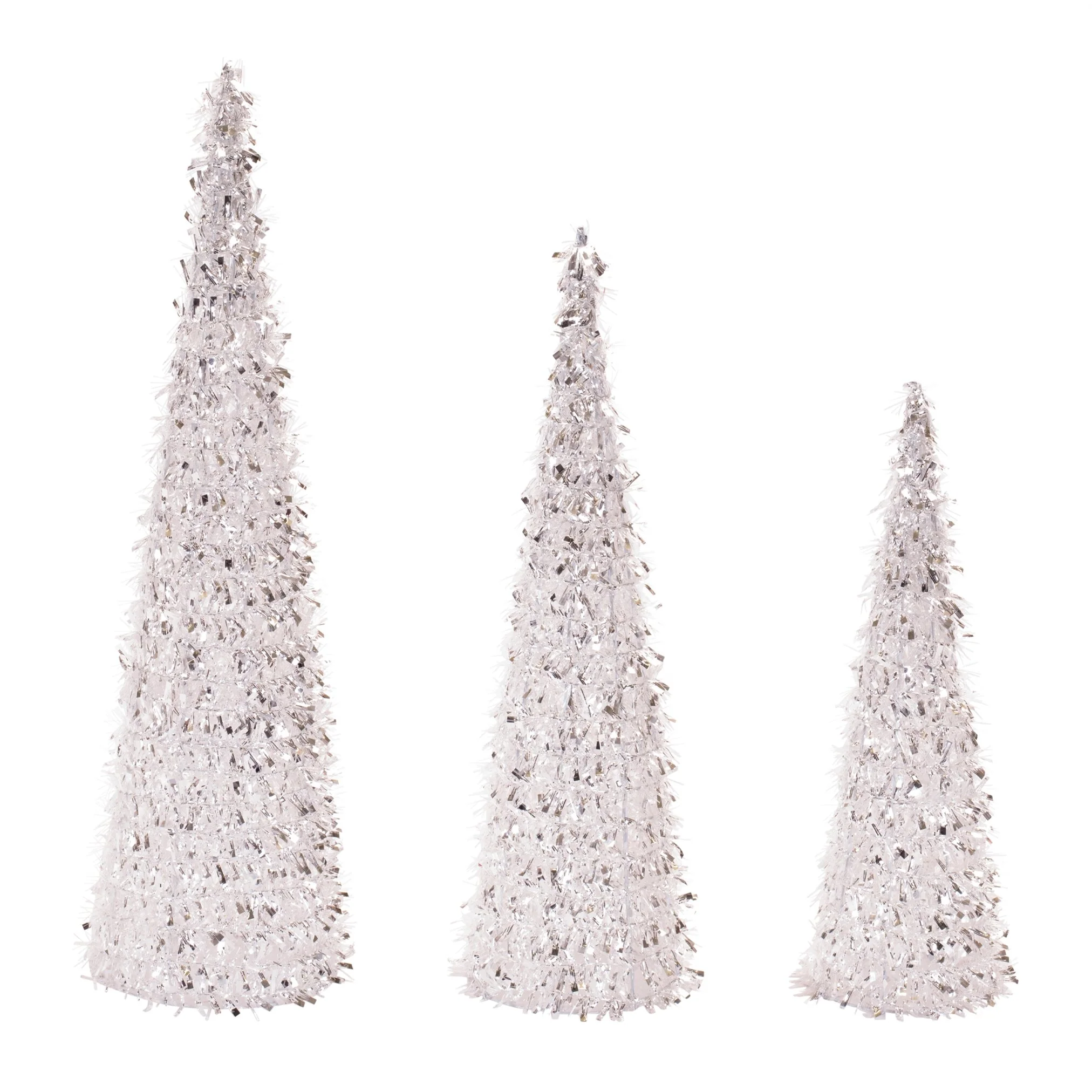 Tinsel Tree Form, 15.5"-23.5" (Set of 3)