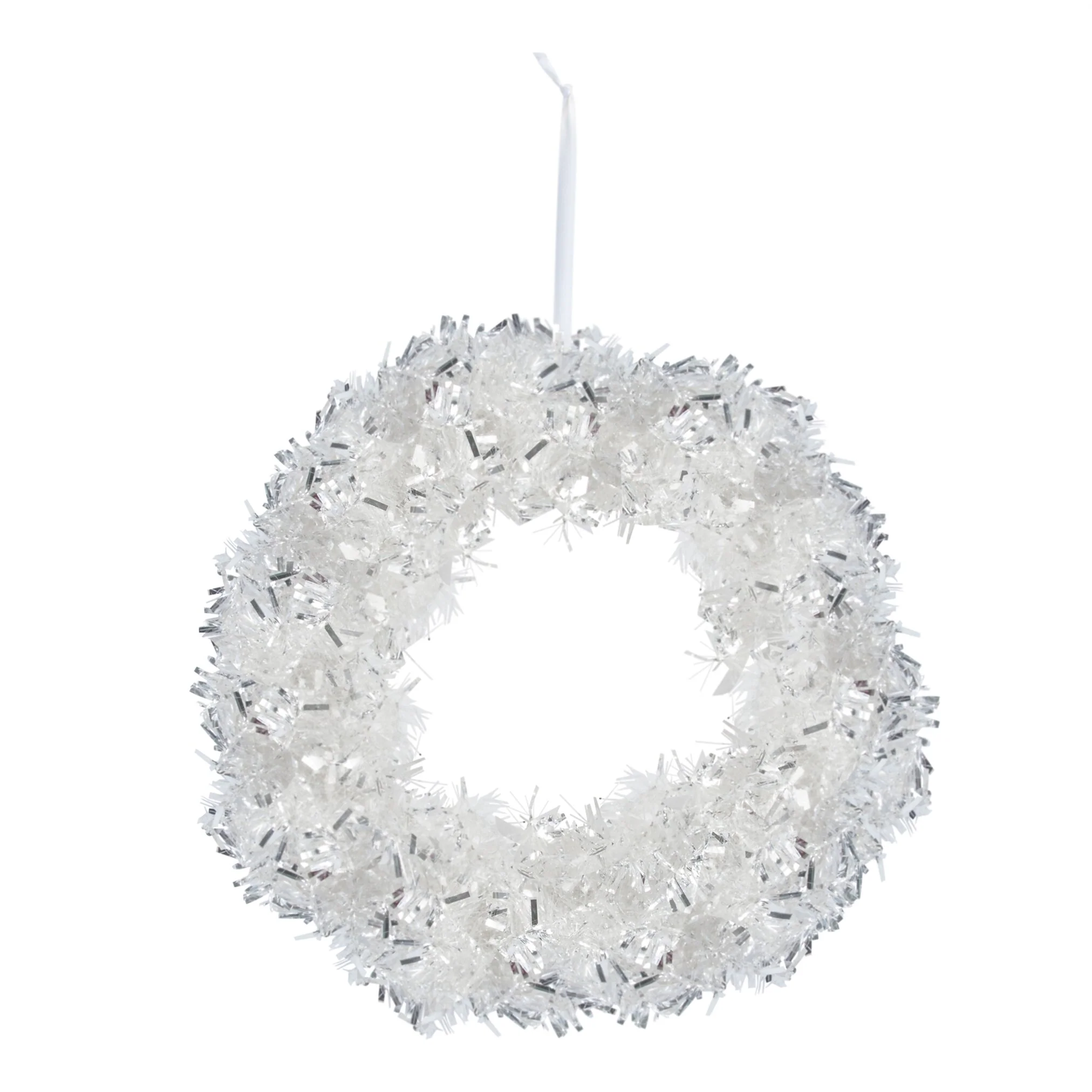 Tinsel Wreath, 18"