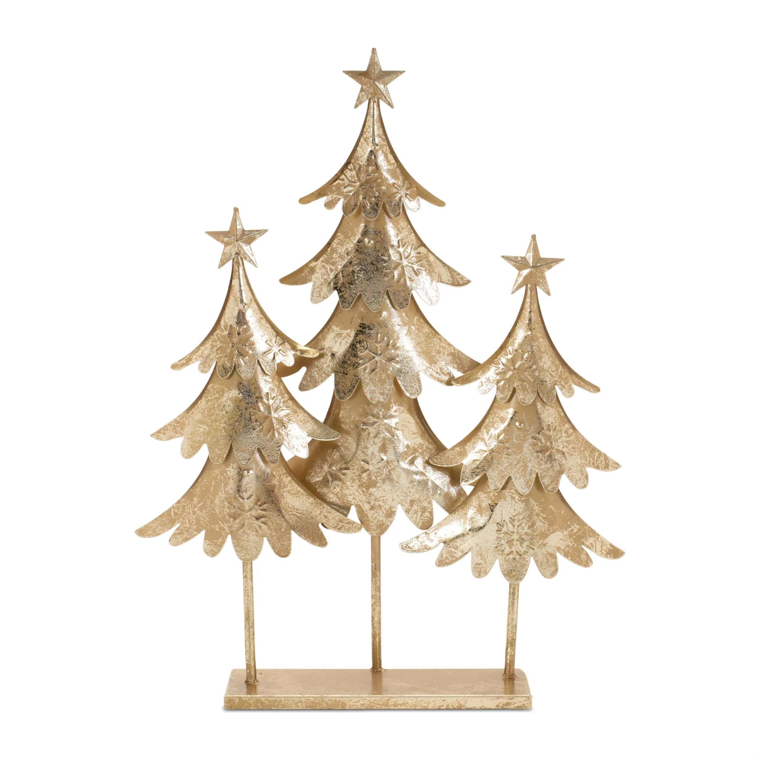 Tree and Deer (Set of 3) 15.5"L x 23.5"H, 15.25"L x 25.5"H Iron - Image 4