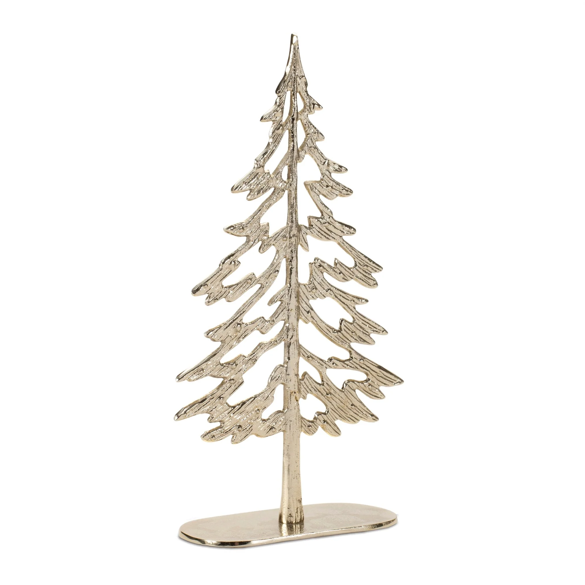 Aluminum & Wood Trees, 10.5 - 12.5" (Set of 2) - Image 2