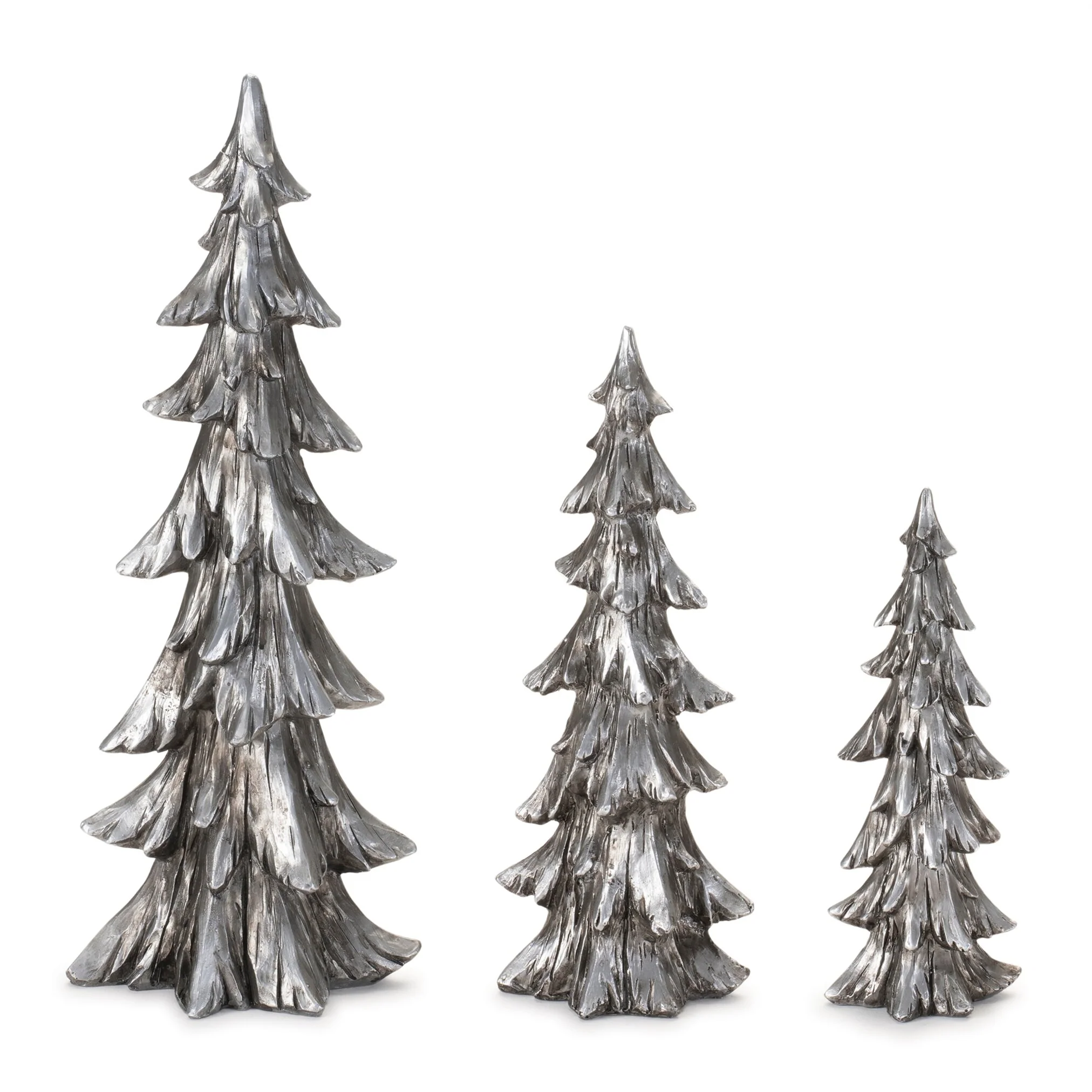 Resin Trees, 7.5 - 13.5" (Set of 3)