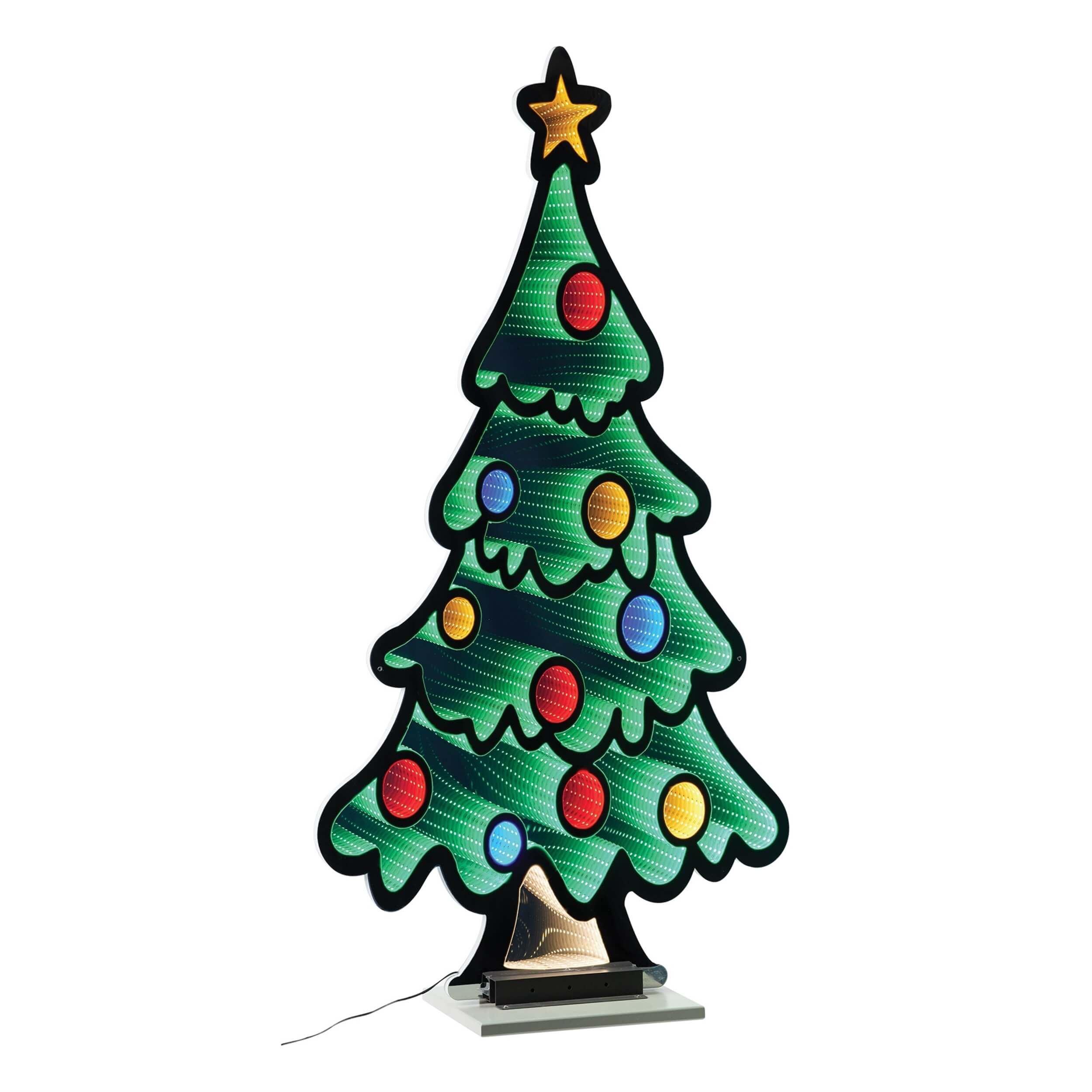 Tree w/Ornament Infinity Light,  Acrylic w/UL Plug, 47" - Image 2